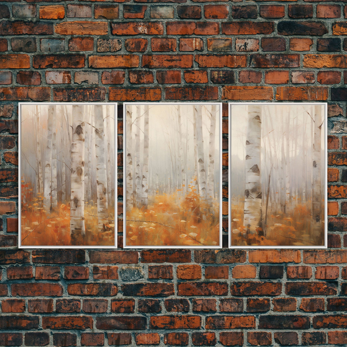 Forest Wall Art, Canvas Print, 3 Piece Wall Art