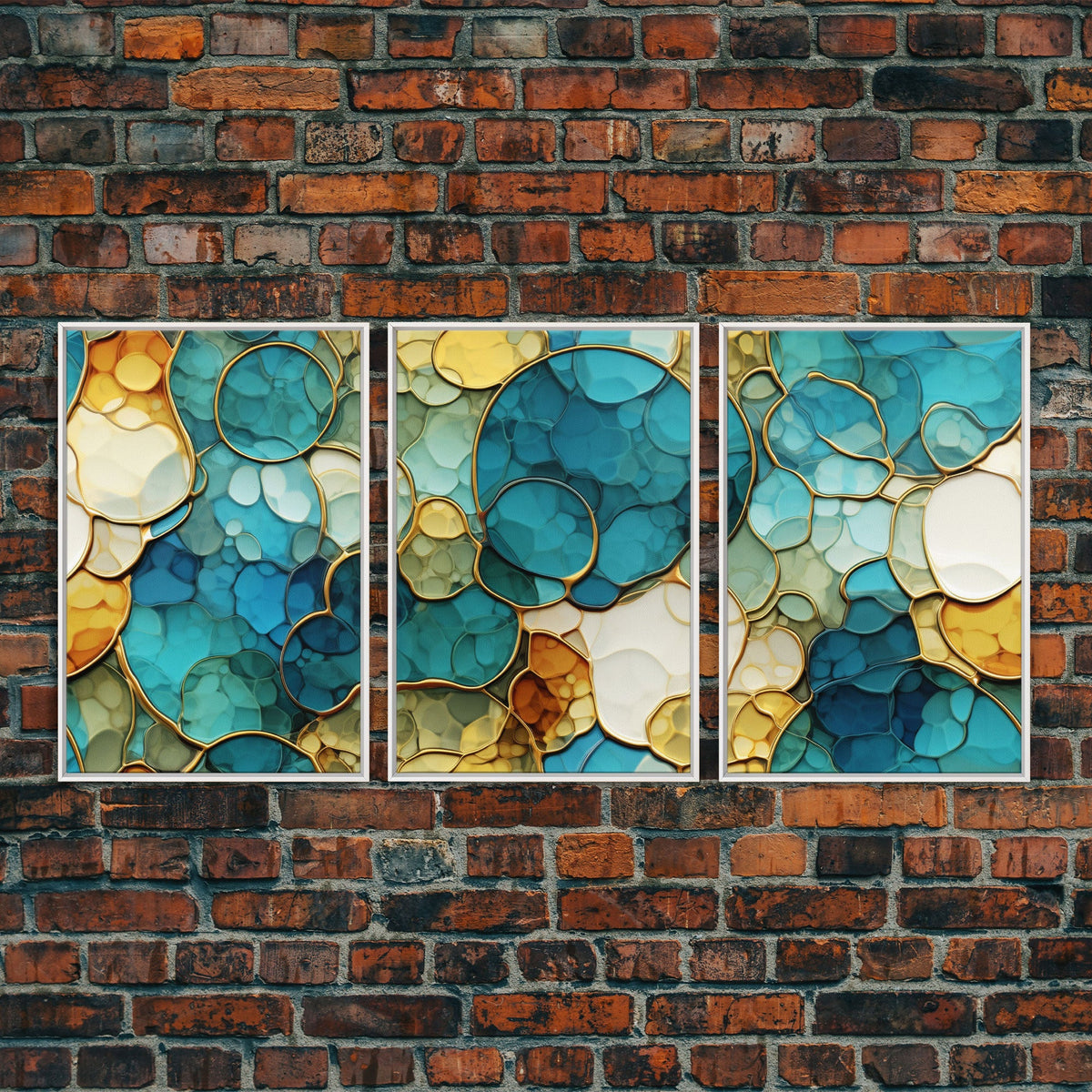 Abstract Art Print, Canvas Print, 3 Piece Wall Art