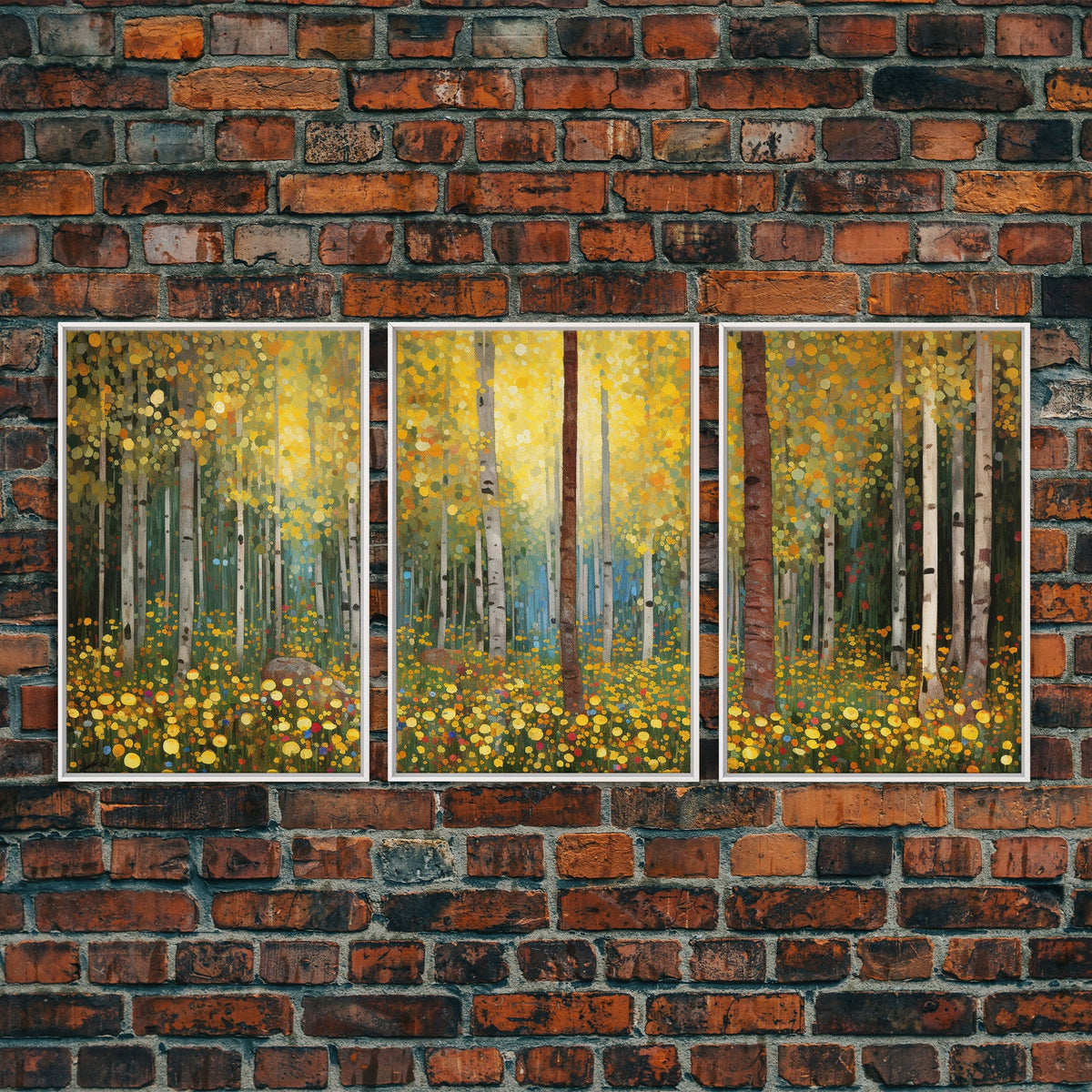Forest Wall Art, Canvas Print, 3 Piece Wall Art