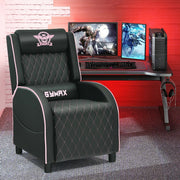 Pink Massage Gaming Recliner Chair with Headrest and Adjustable Backrest