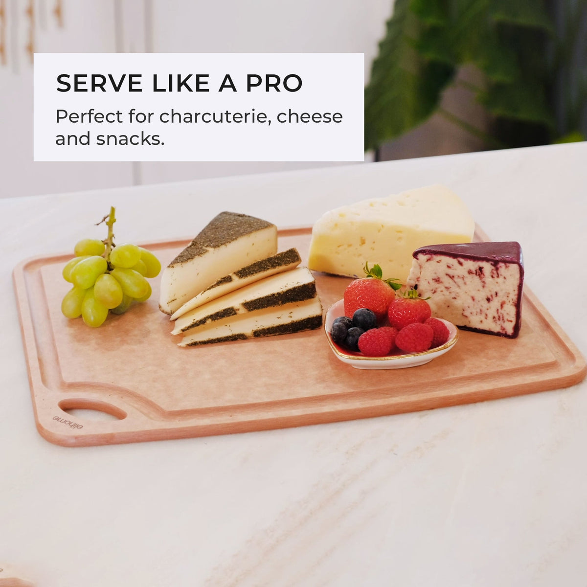 Classic Series 2-In-1 Set Cutting Board - (Black + Natural)