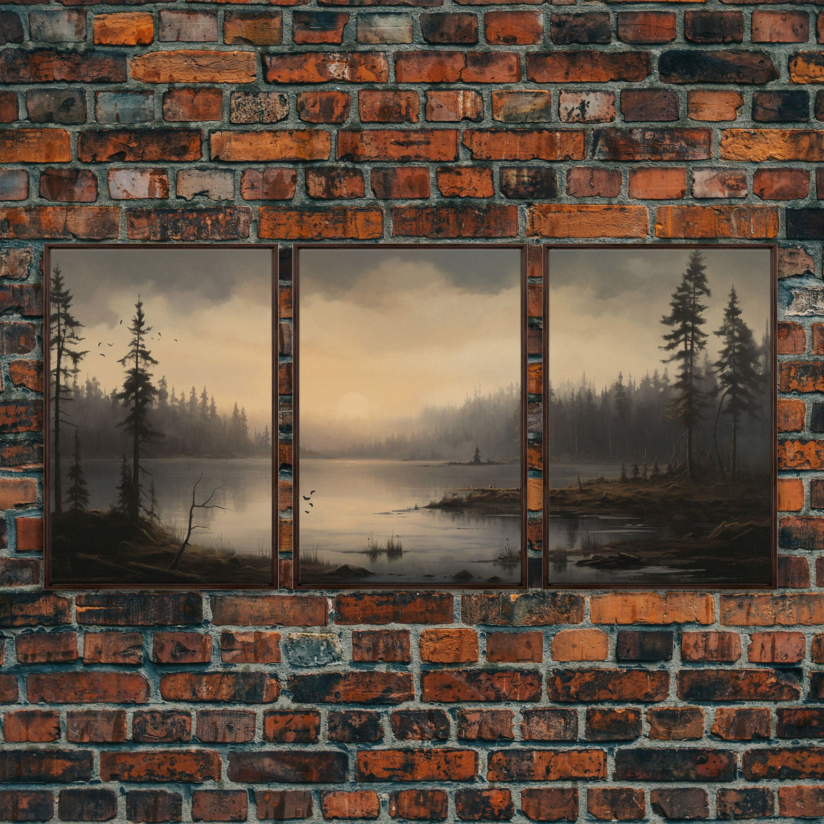 Moody 3 Piece Canvas Wall Art