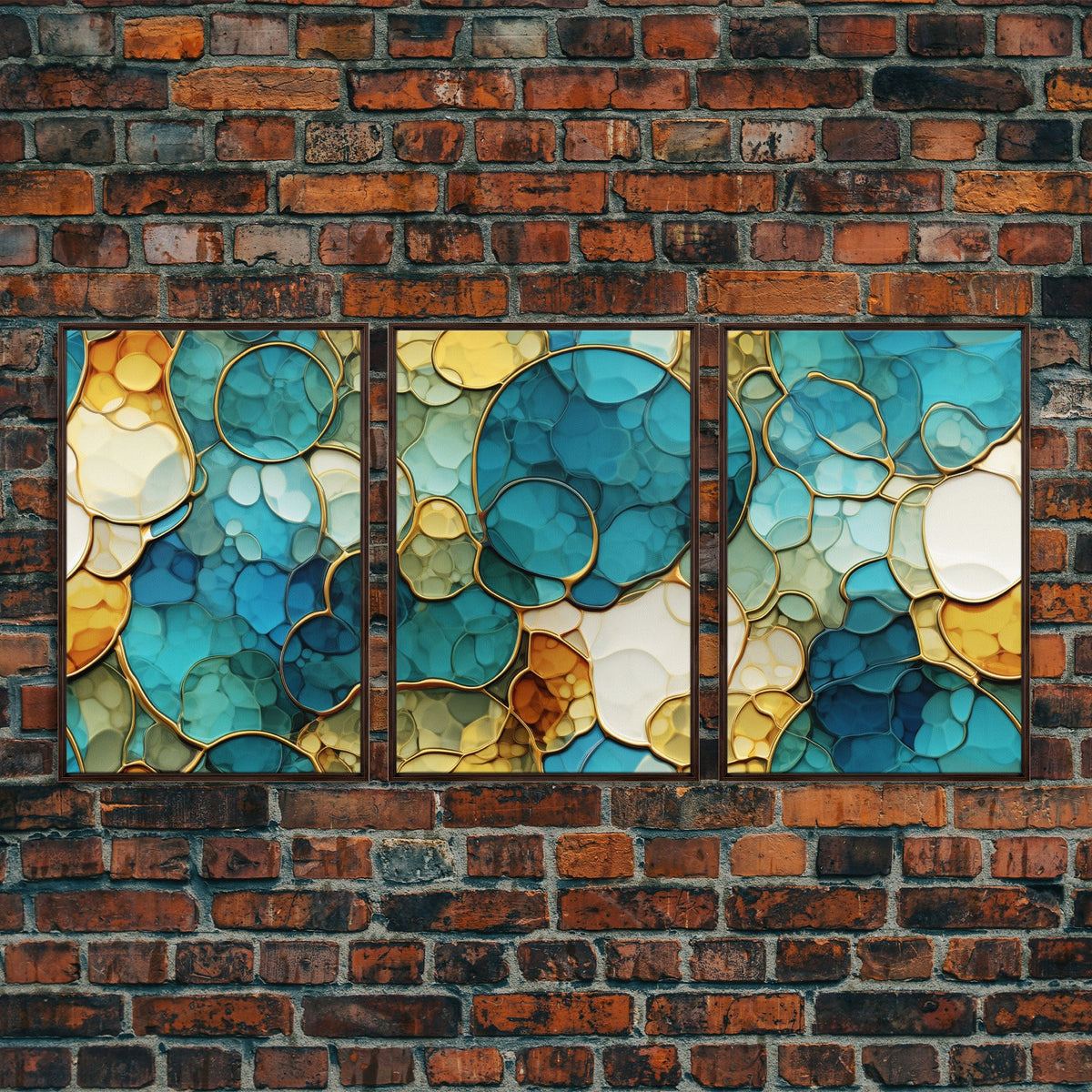 Abstract Art Print, Canvas Print, 3 Piece Wall Art