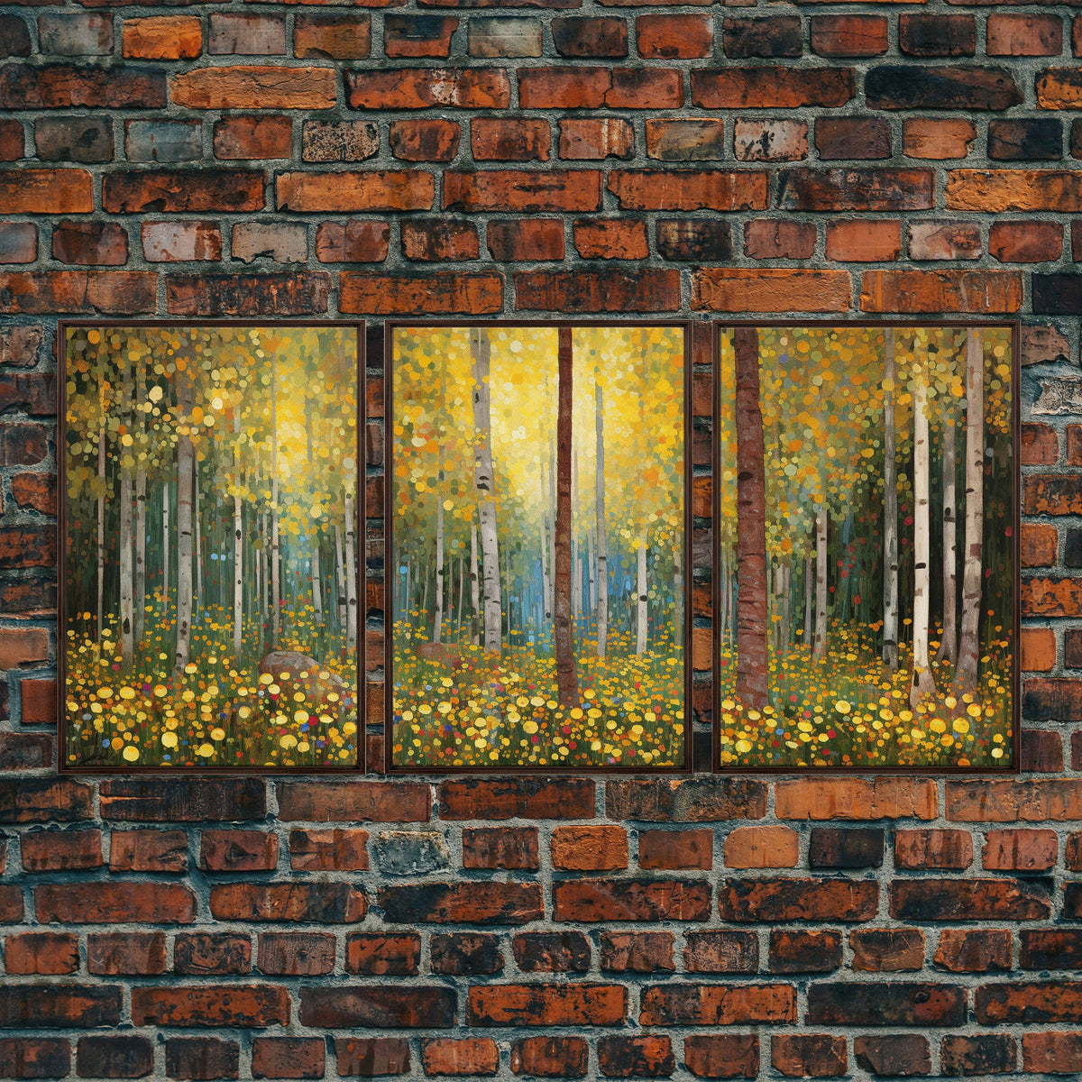 Forest Wall Art, Canvas Print, 3 Piece Wall Art