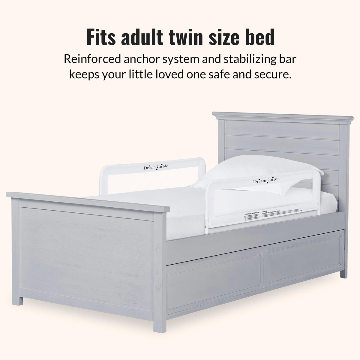 Dream On Me Mesh Security Bed Rails, Double Pack