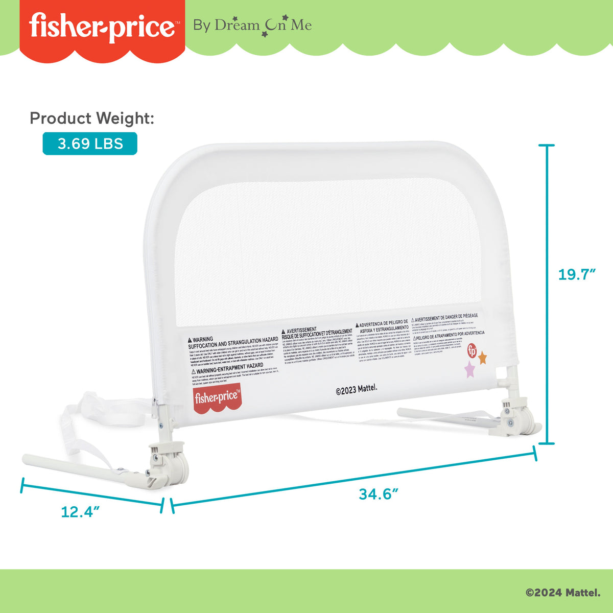 Fisher-Price by Dream On Me Little Naps Bedrail