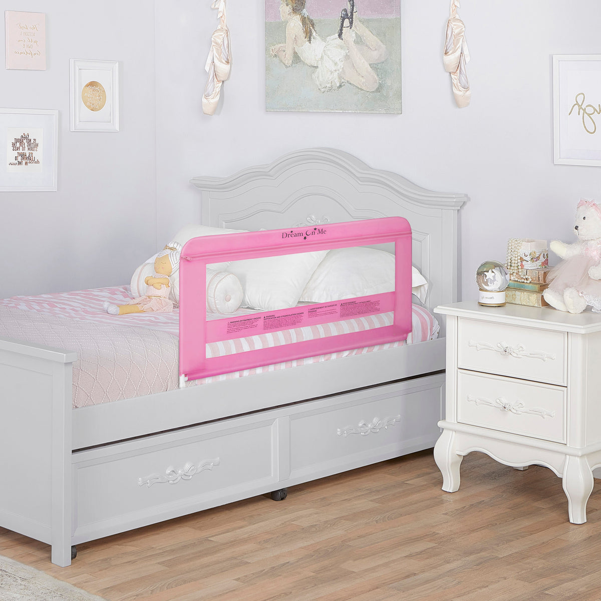 Dream On Me Lilibet Twin/Full/Queen Mesh Safety Bed Rail Single Pack