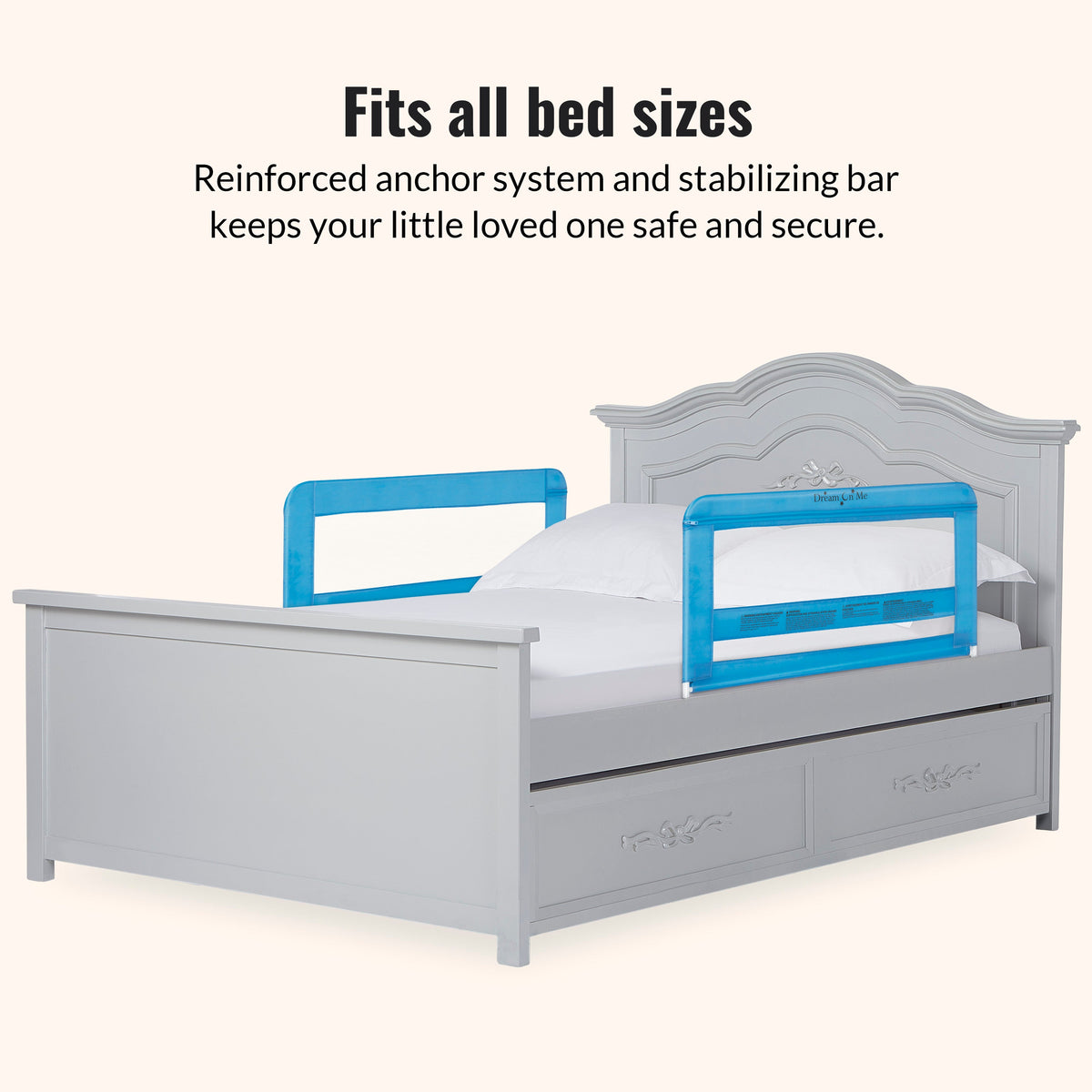 Dream On Me Lilibet Twin/Full/Queen Mesh Safety Bed Rails