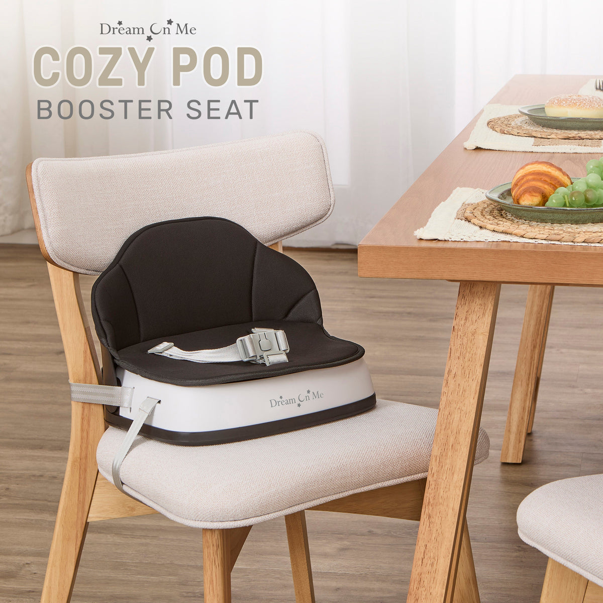 Dream On Me Cozy Pod Booster Seat with Removable Cover