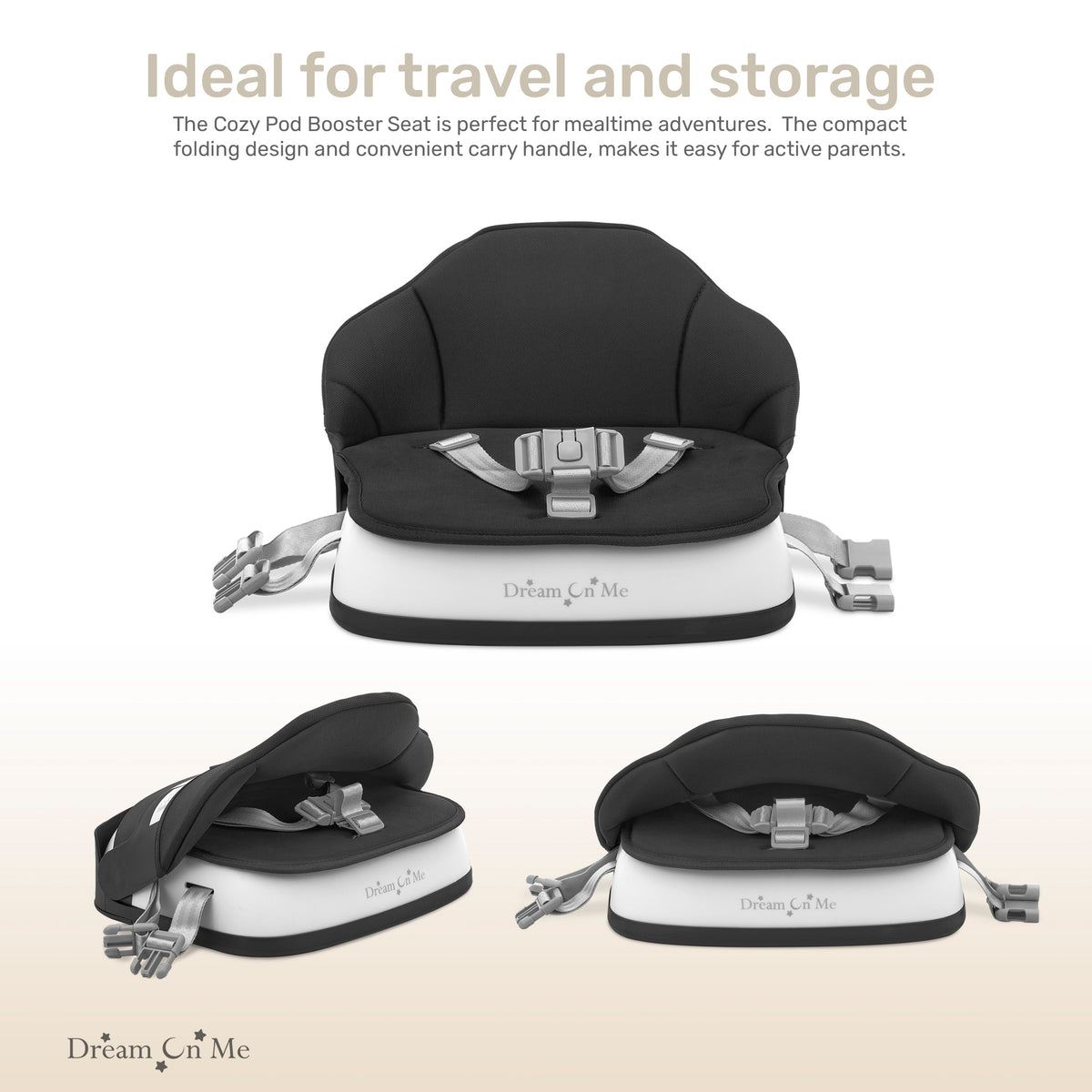 Dream On Me Cozy Pod Booster Seat with Removable Cover
