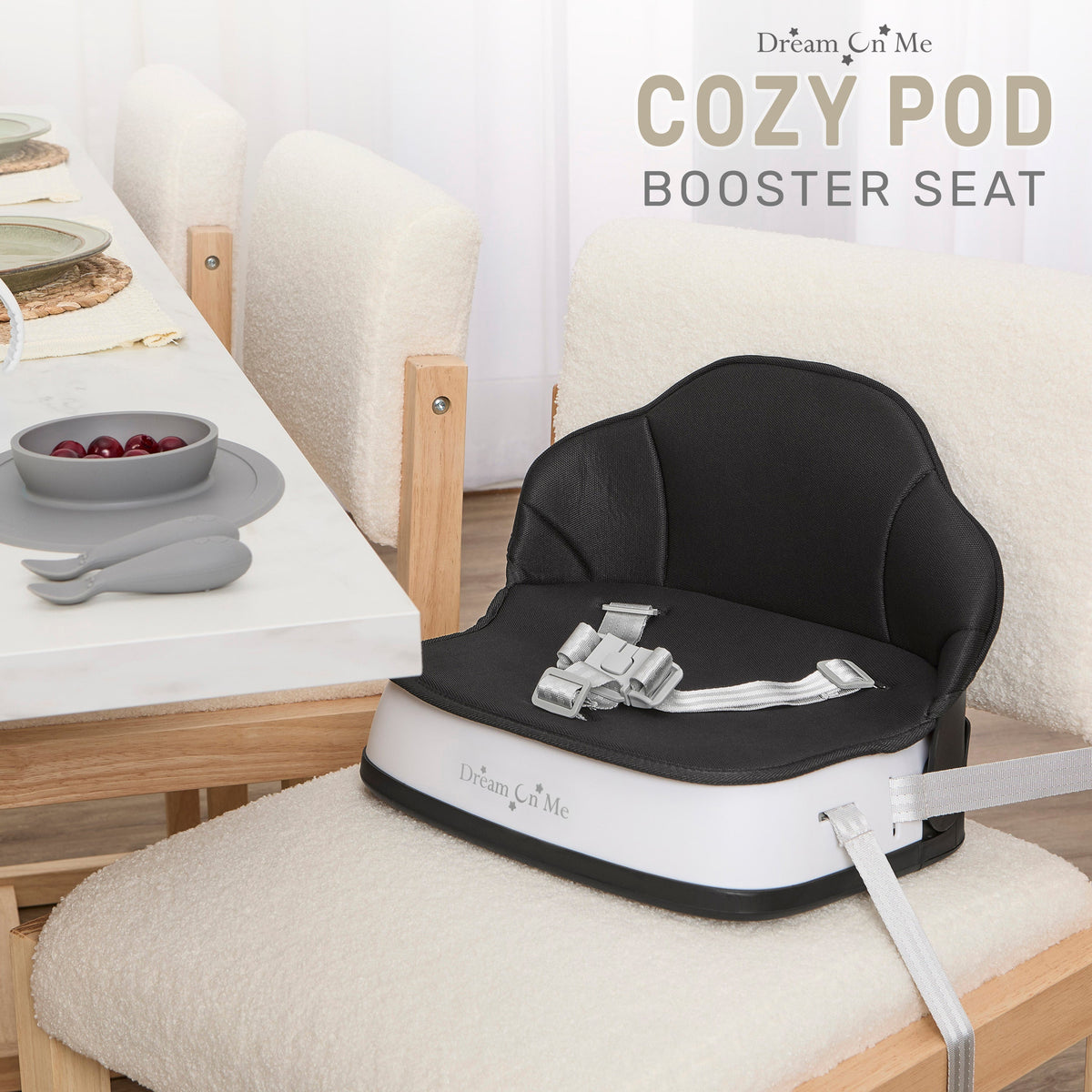 Dream On Me Cozy Pod Booster Seat with Removable Cover