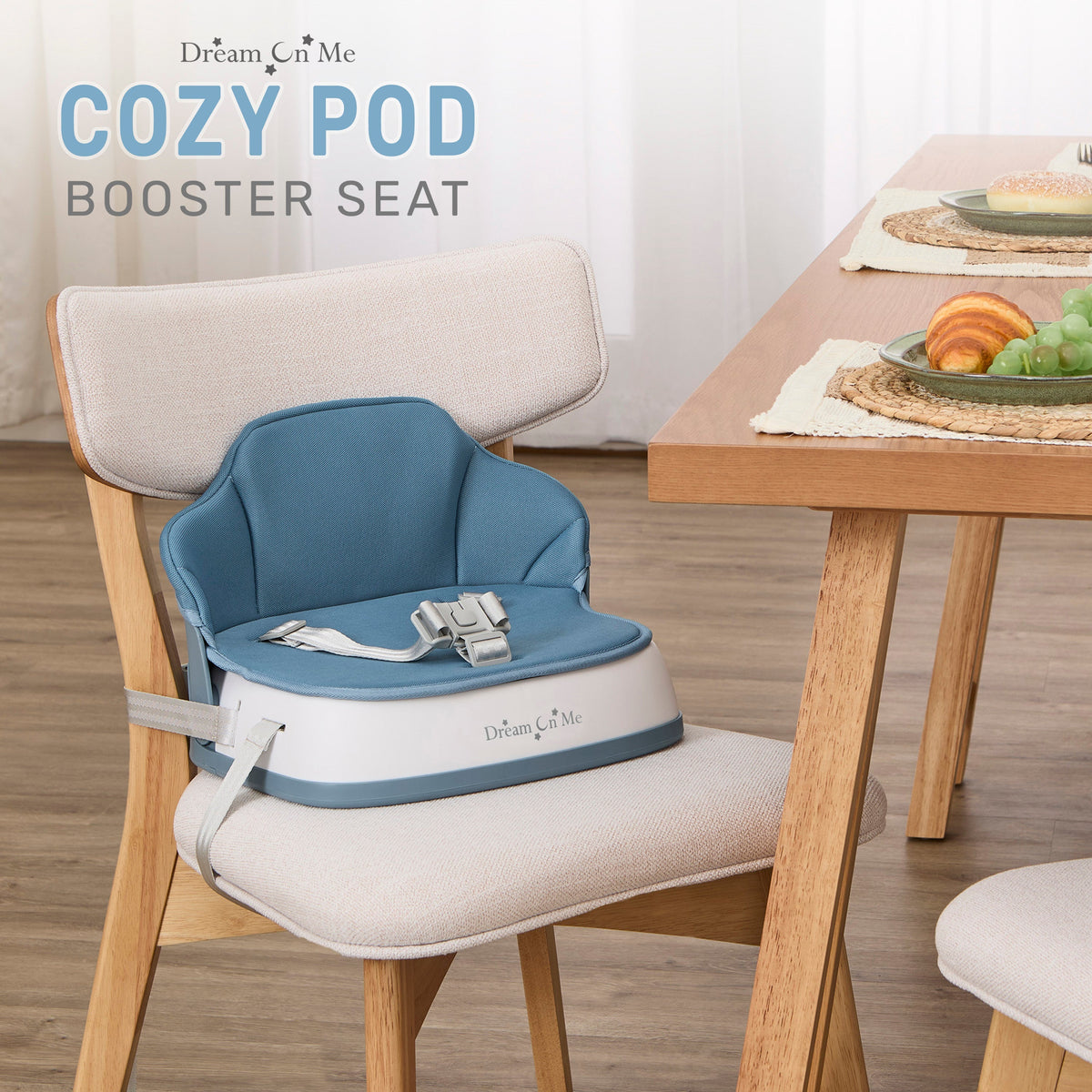 Dream On Me Cozy Pod Booster Seat with Removable Cover