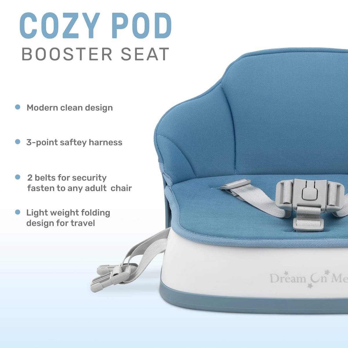 Dream On Me Cozy Pod Booster Seat with Removable Cover