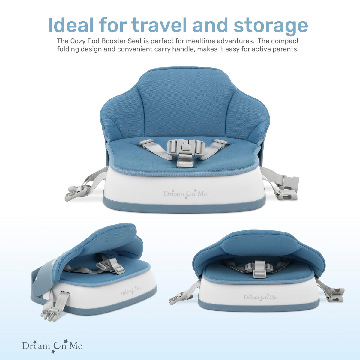 Dream On Me Cozy Pod Booster Seat with Removable Cover