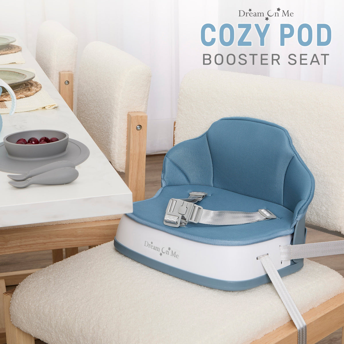 Dream On Me Cozy Pod Booster Seat with Removable Cover