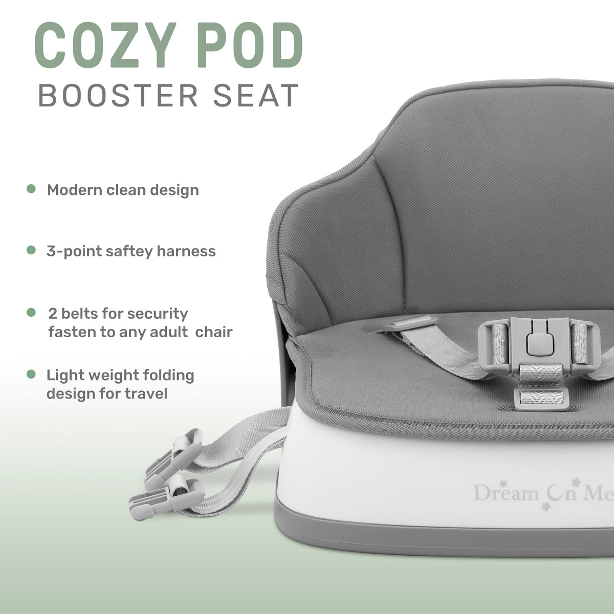 Dream On Me Cozy Pod Booster Seat with Removable Cover