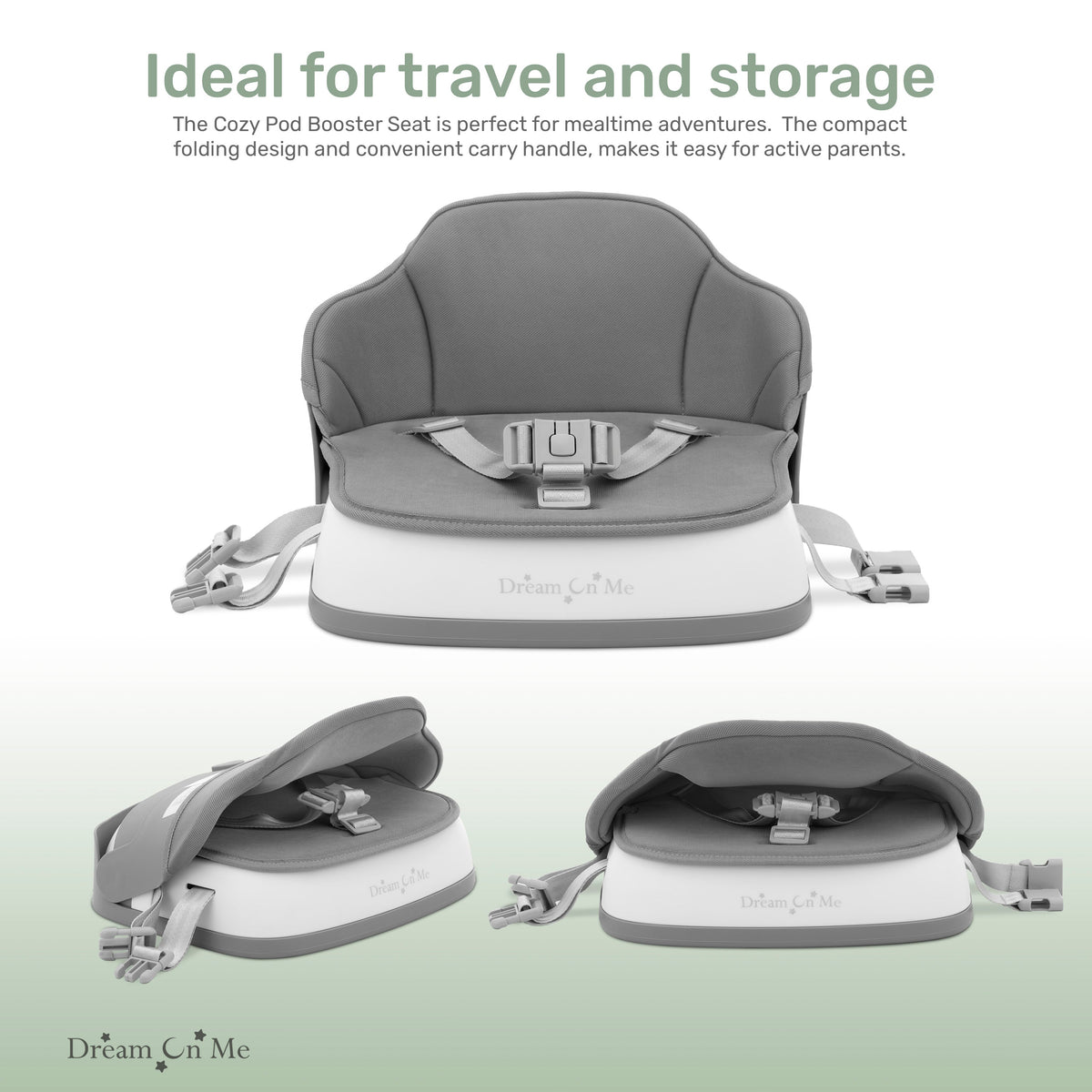 Dream On Me Cozy Pod Booster Seat with Removable Cover