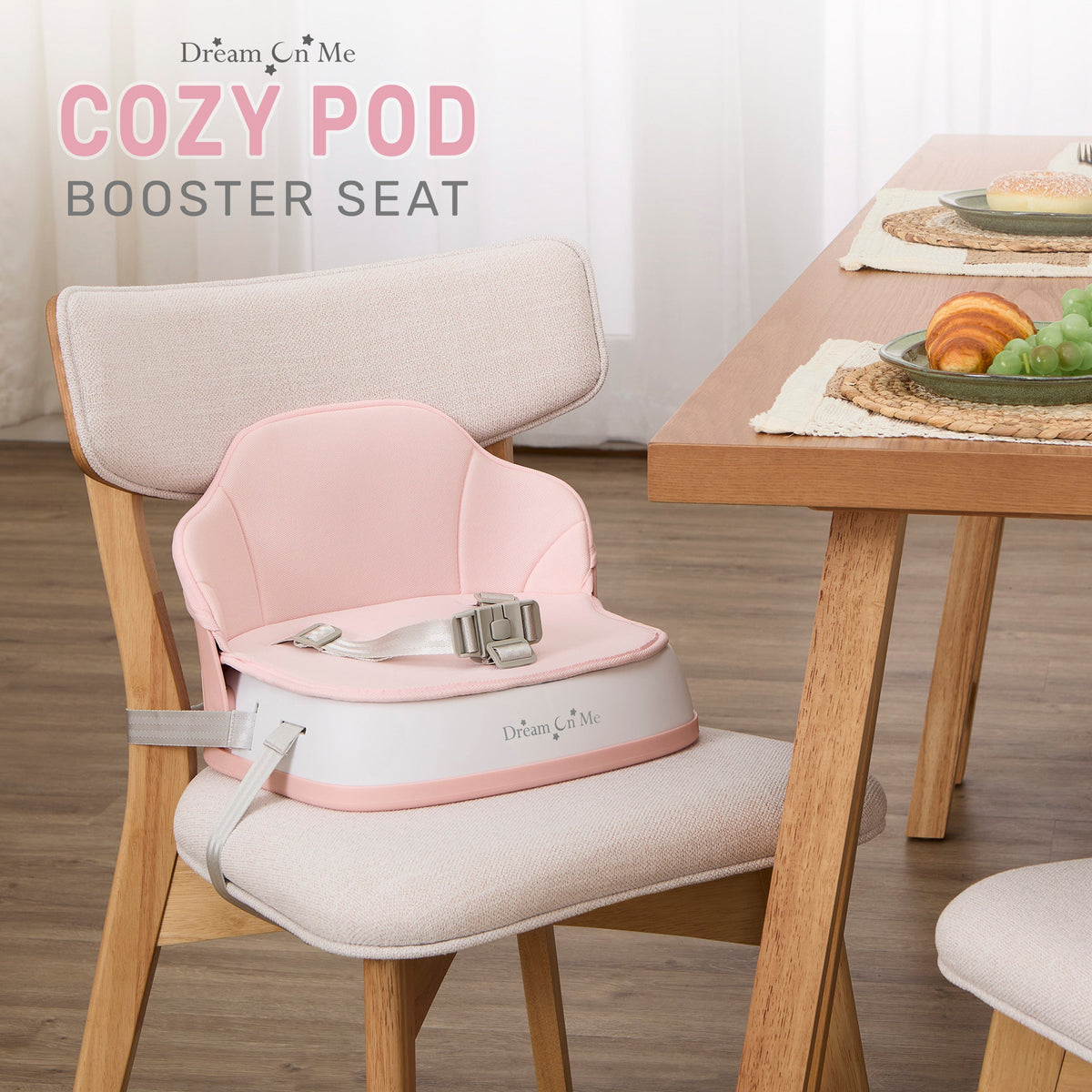 Dream On Me Cozy Pod Booster Seat with Removable Cover
