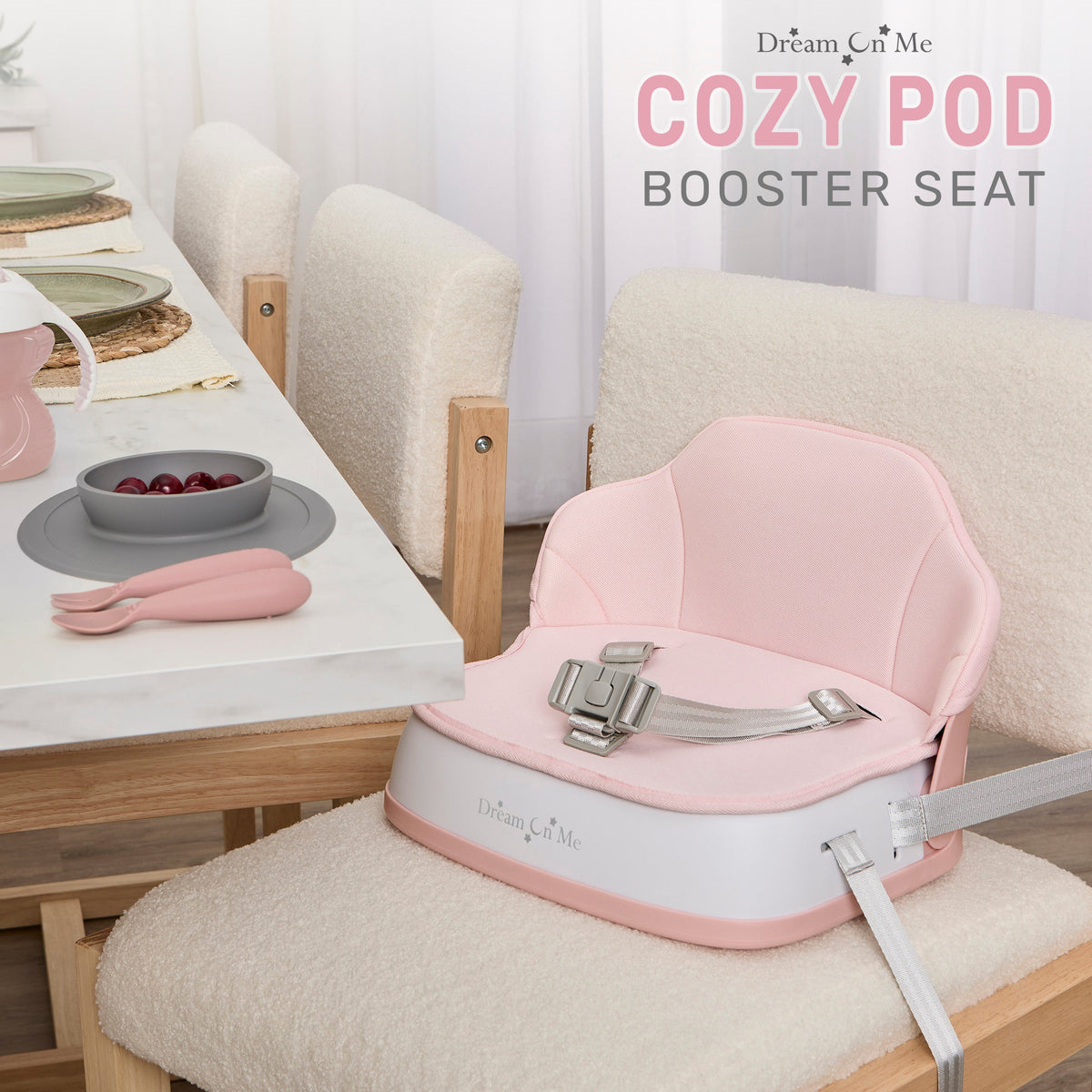 Dream On Me Cozy Pod Booster Seat with Removable Cover