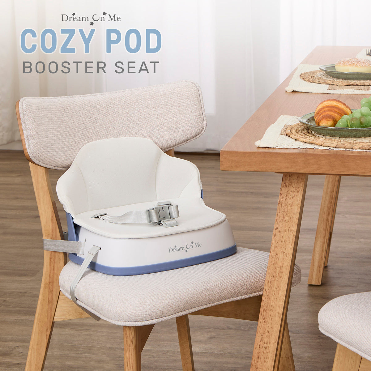 Dream On Me Cozy Pod Booster Seat with Removable Cover
