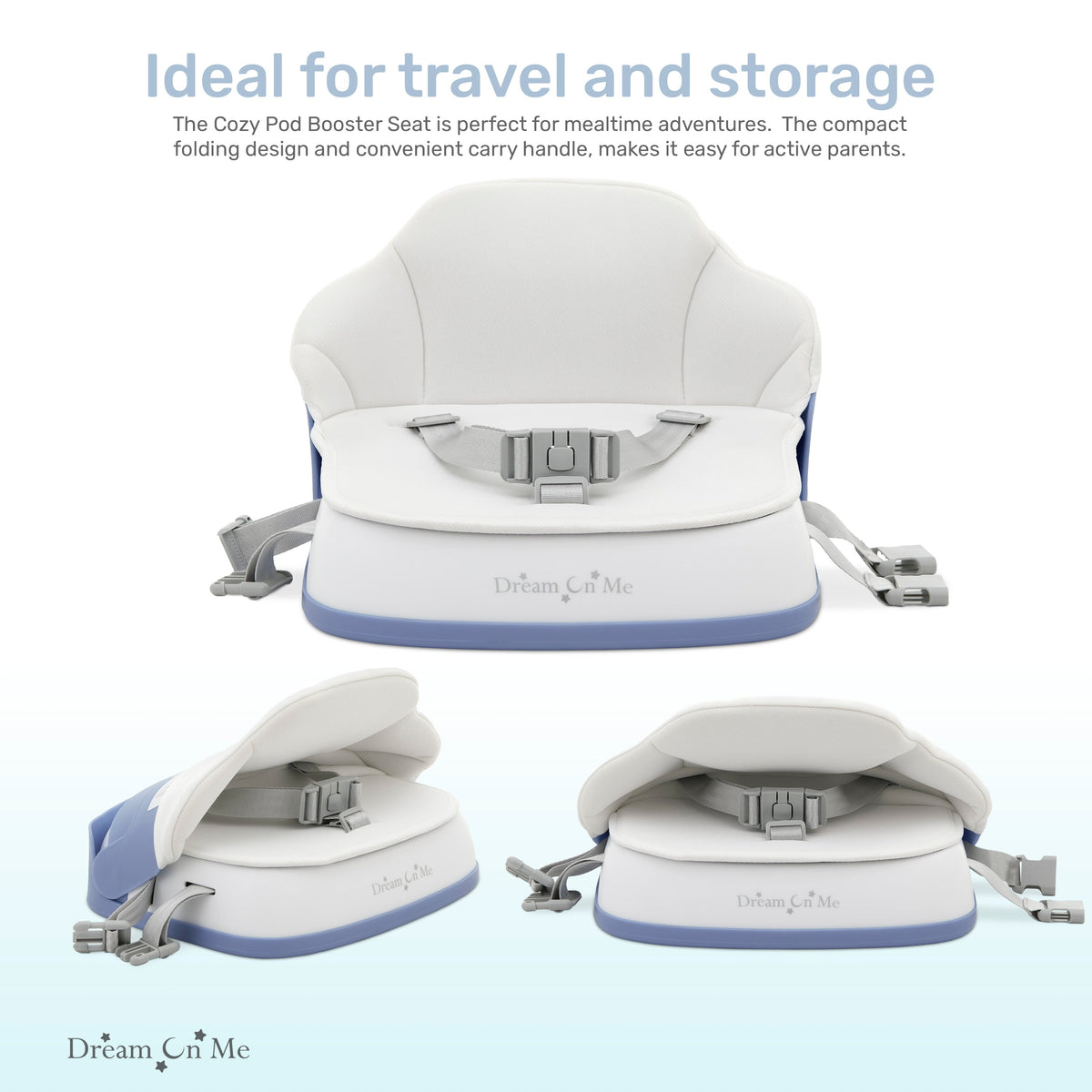 Dream On Me Cozy Pod Booster Seat with Removable Cover