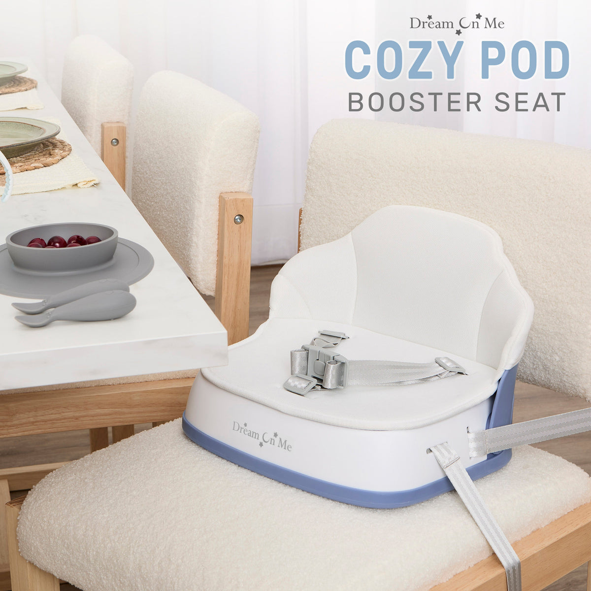 Dream On Me Cozy Pod Booster Seat with Removable Cover