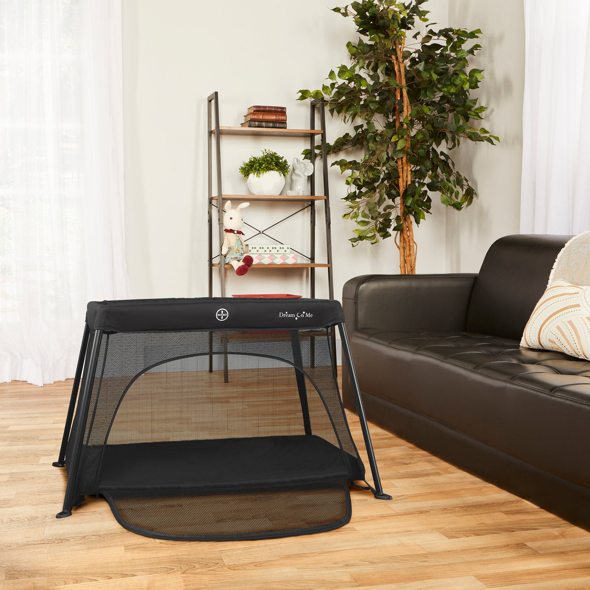 Dream On Me Travel Light Play Yard With Mesh Zipper Door