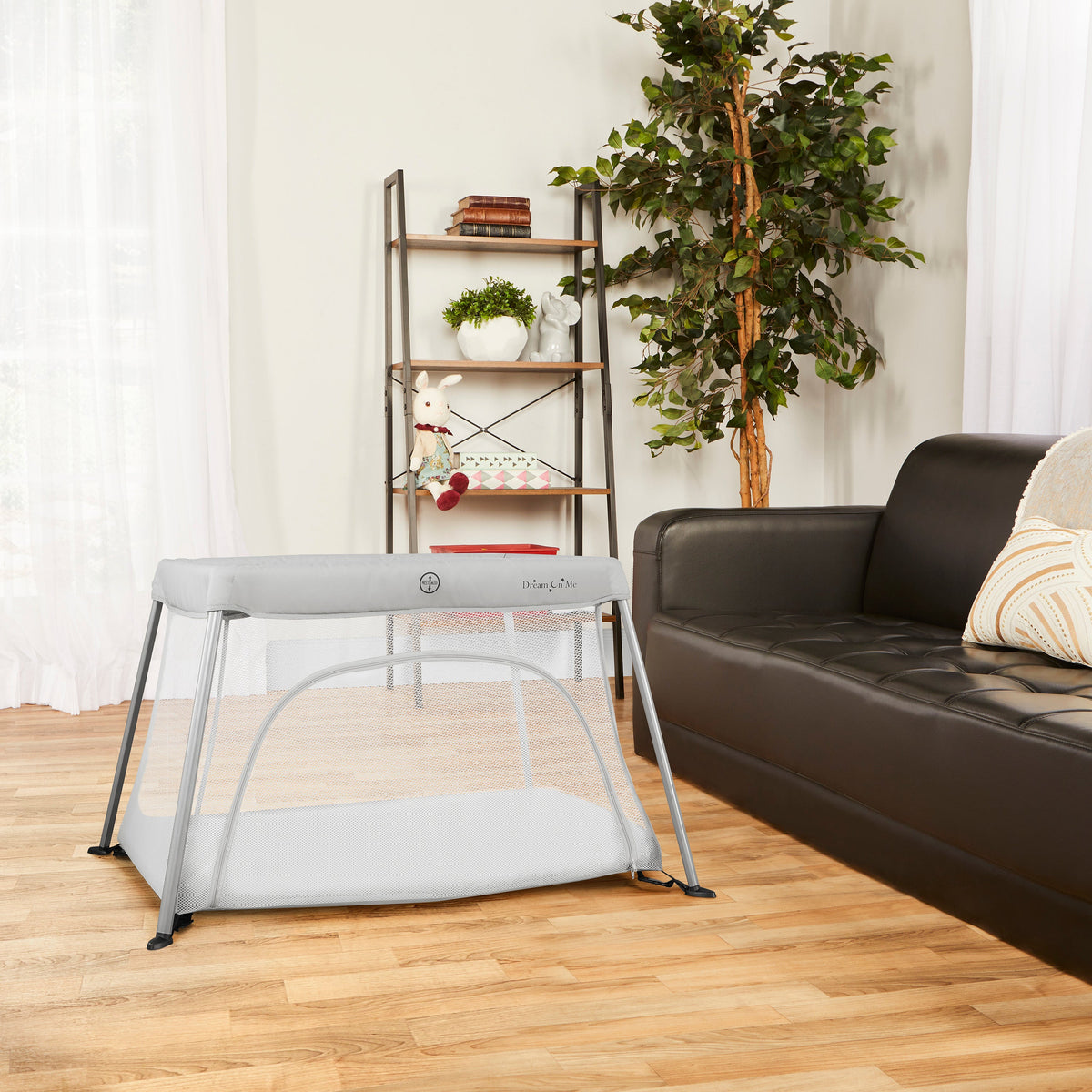 Dream On Me Travel Light Play Yard With Mesh Zipper Door