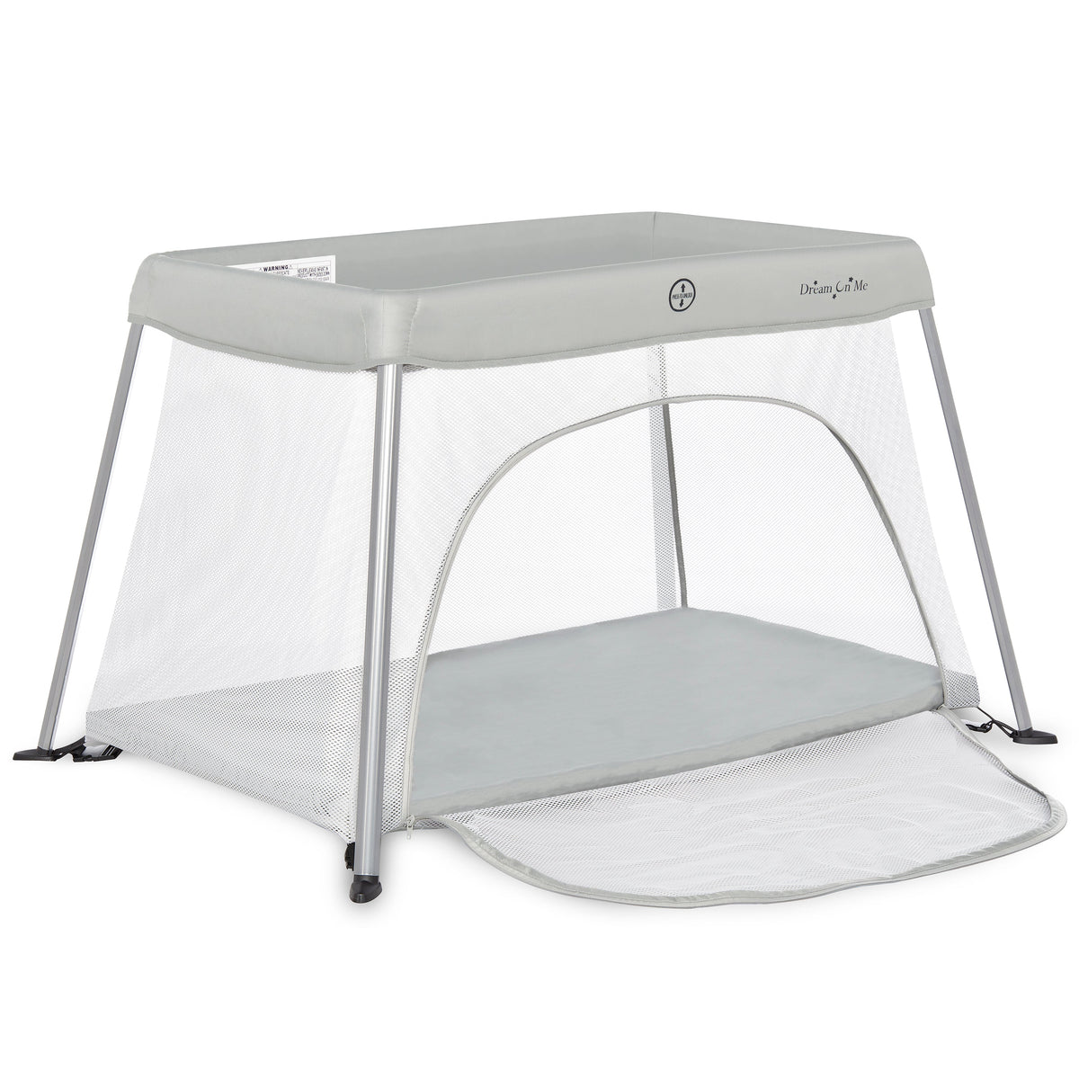 Dream On Me Travel Light Play Yard With Mesh Zipper Door