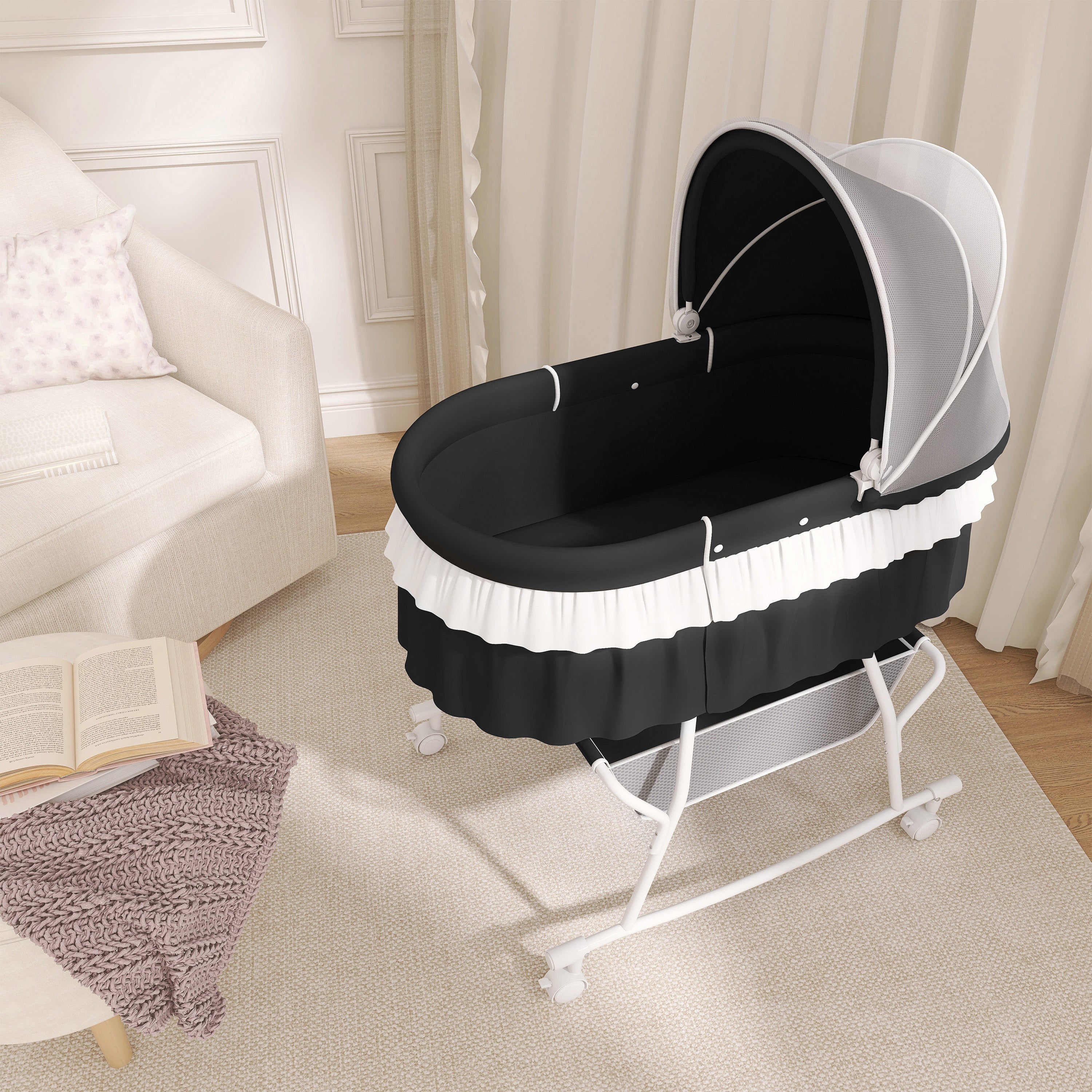Dream On Me Lacy Portable 2-In-1 Bassinet