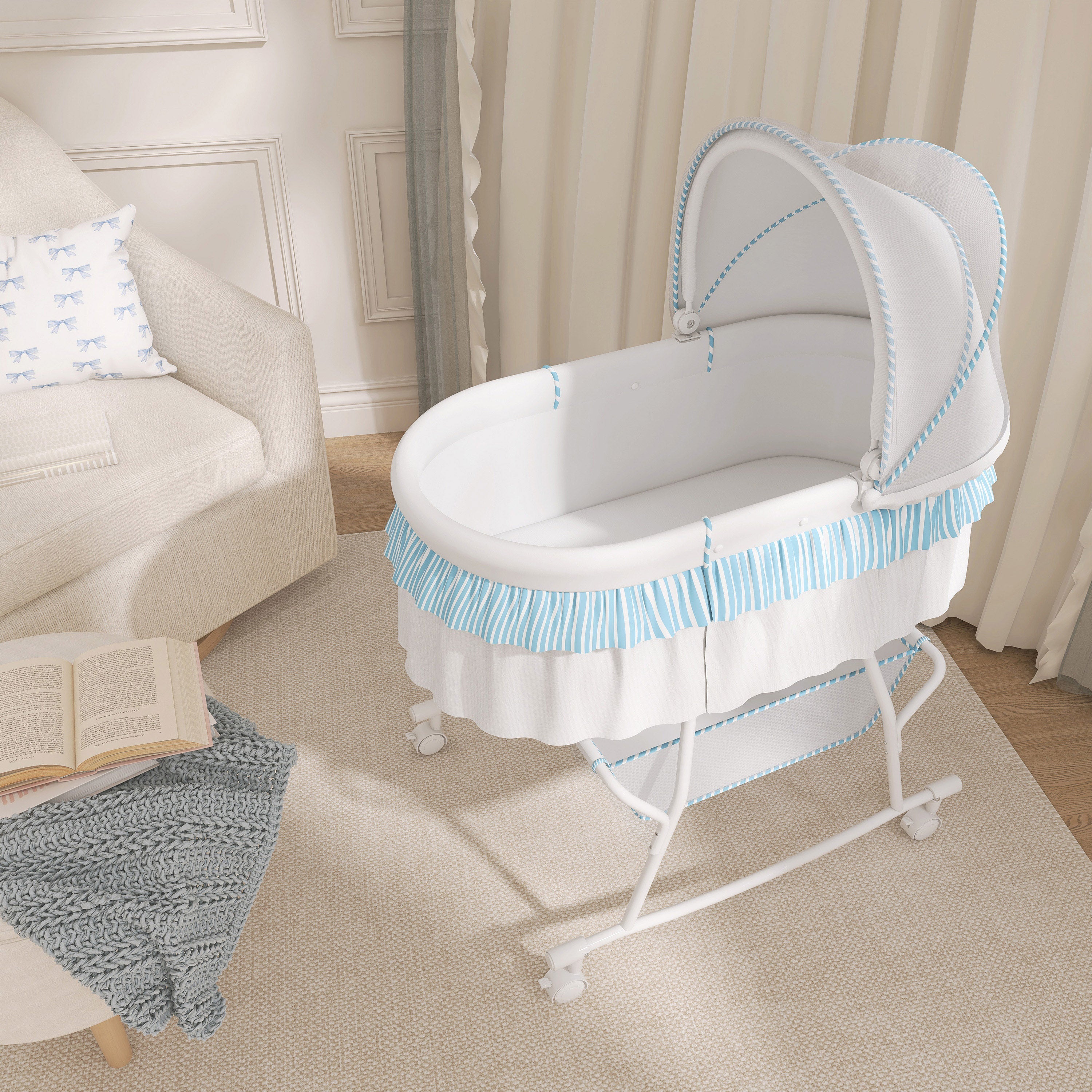 Dream On Me Lacy Portable 2-In-1 Bassinet
