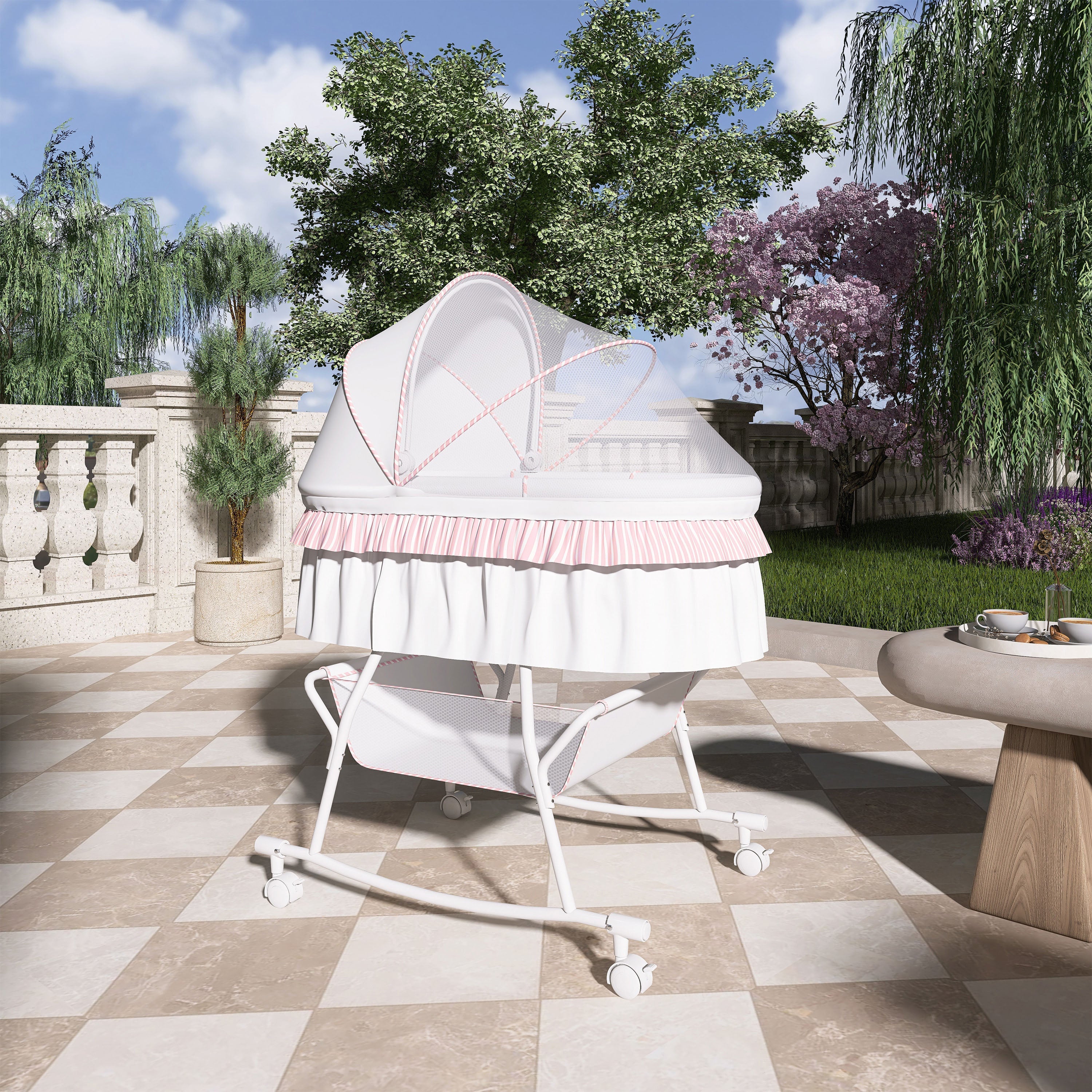 Dream On Me Lacy Portable 2-In-1 Bassinet