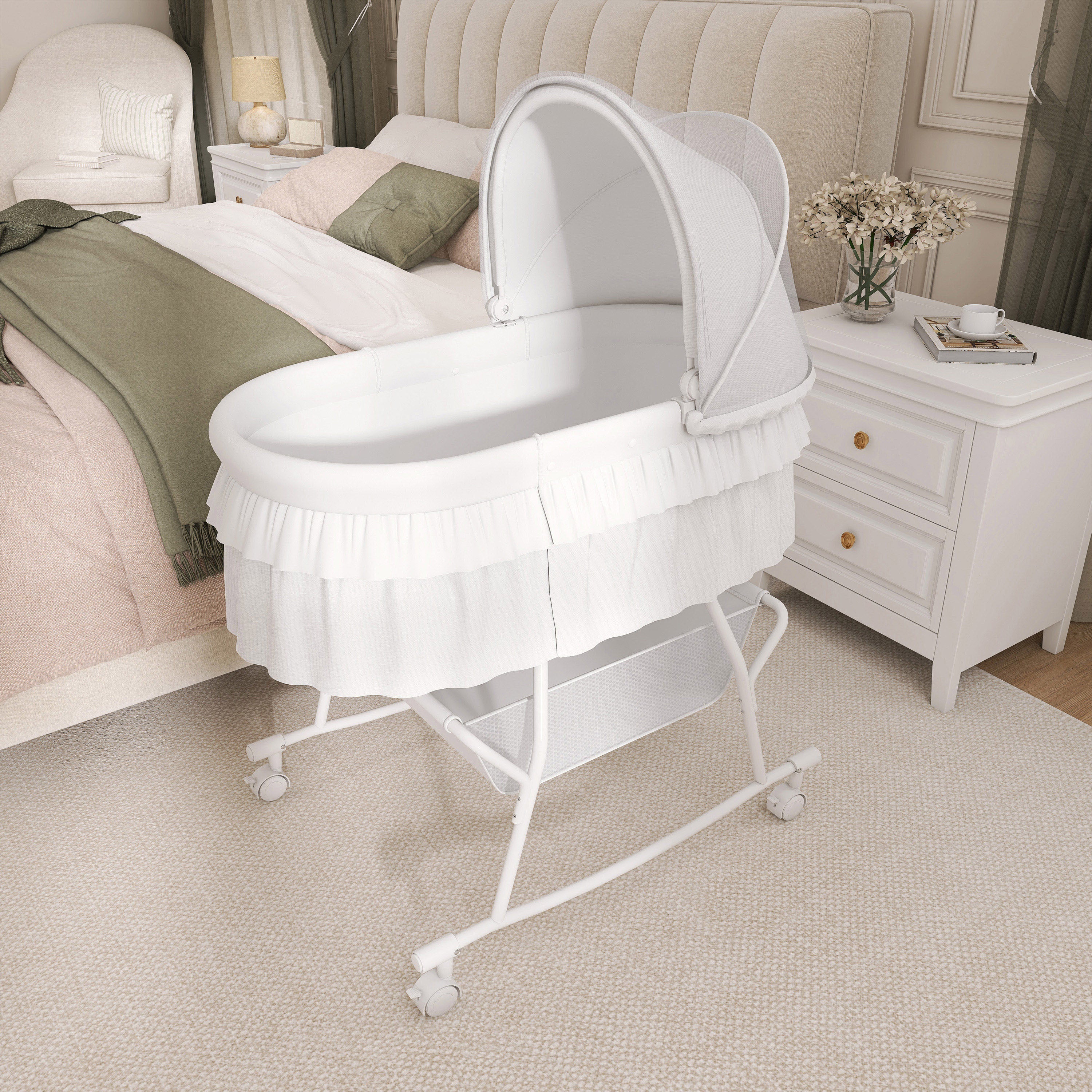 Dream On Me Lacy Portable 2-In-1 Bassinet