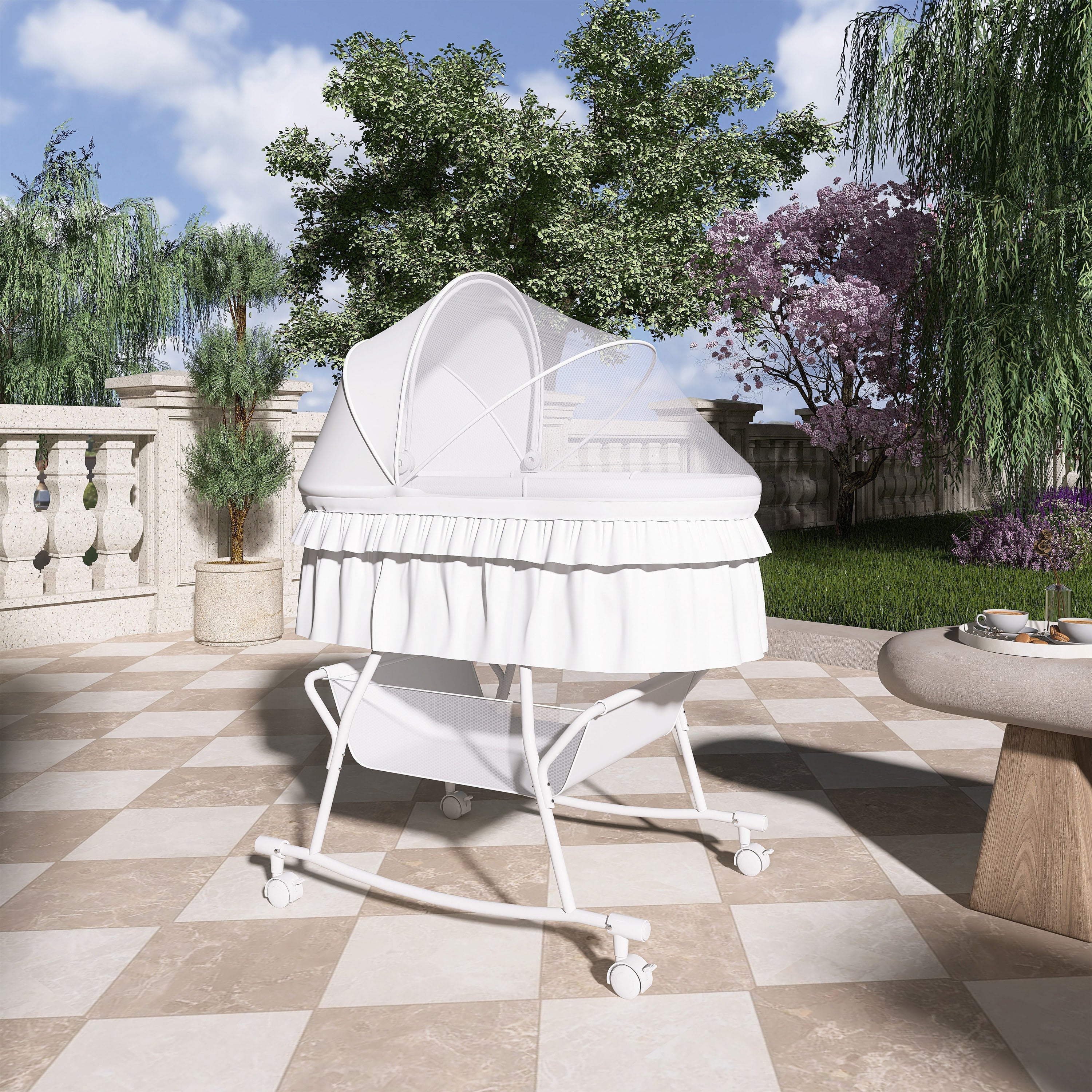 Dream On Me Lacy Portable 2-In-1 Bassinet