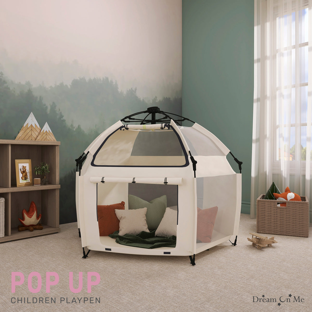 Dream On Me Pop Up Children Playpen with Canopy