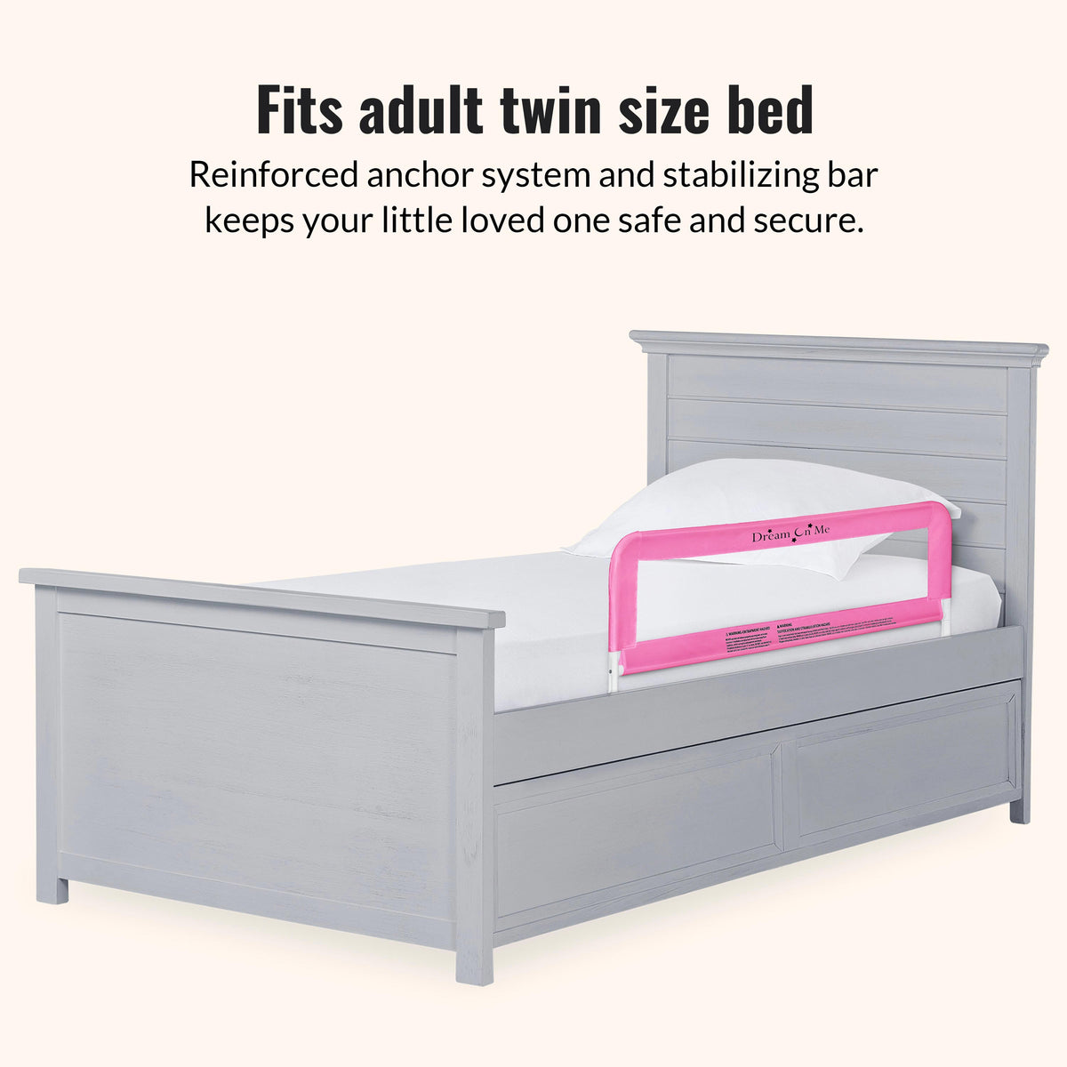 Dream On Me Adjustable Mesh Bed Rail