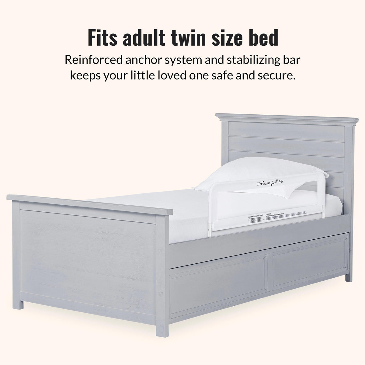 Dream On Me Adjustable Mesh Bed Rail
