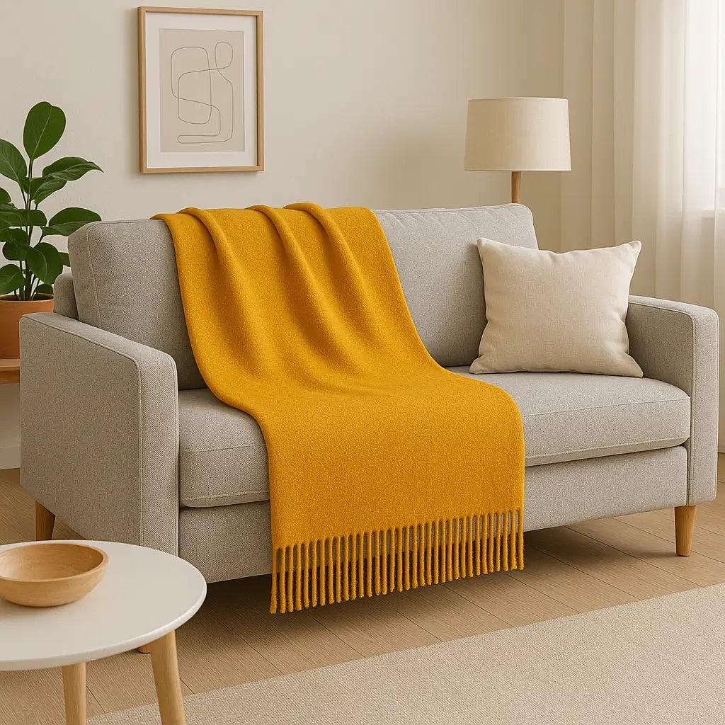 Cashmere Throw Blanket - 55"x74"