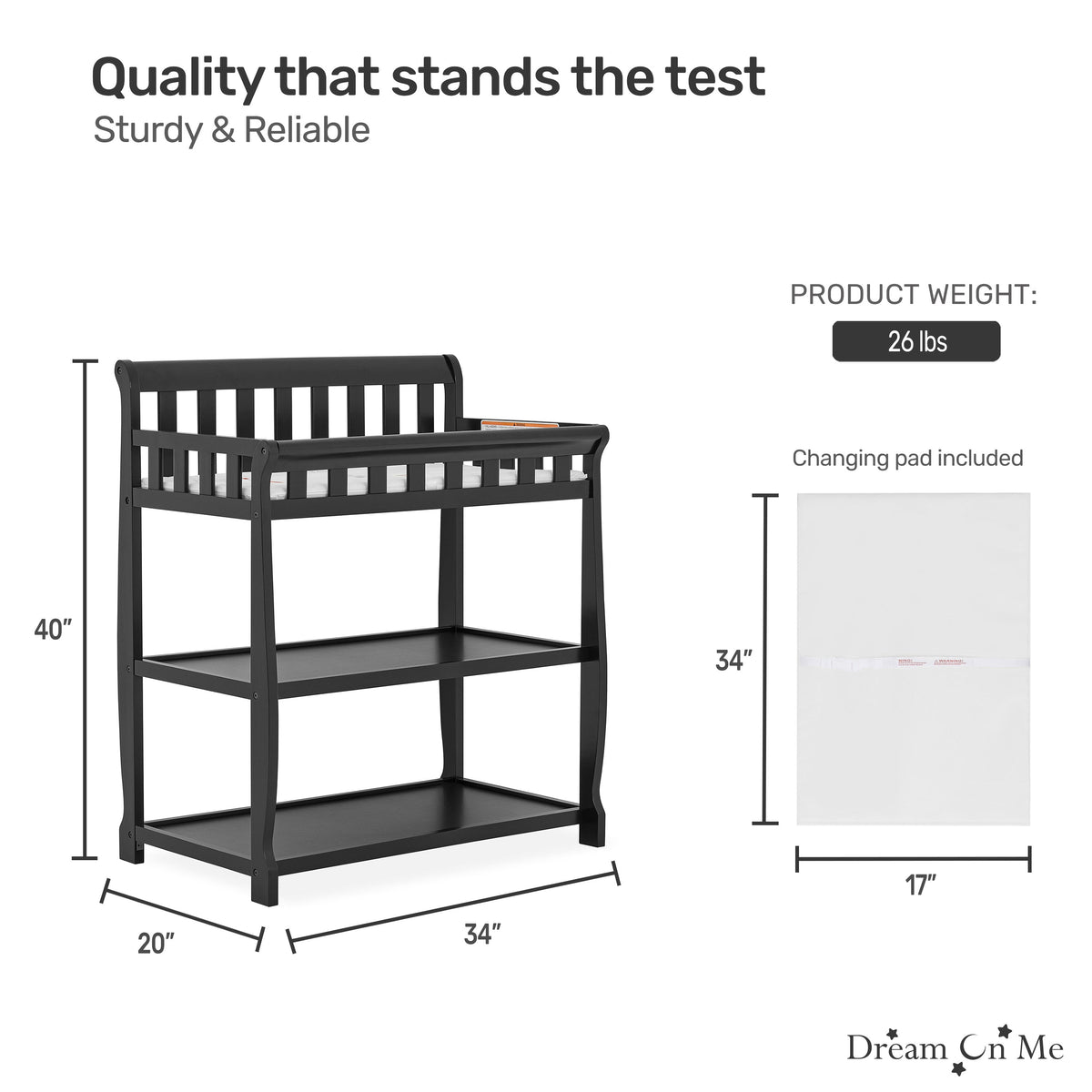 Dream On Me Ashton Changing table