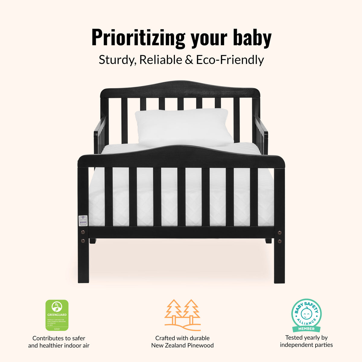 Dream On Me Memphis Classic Design Toddler Bed