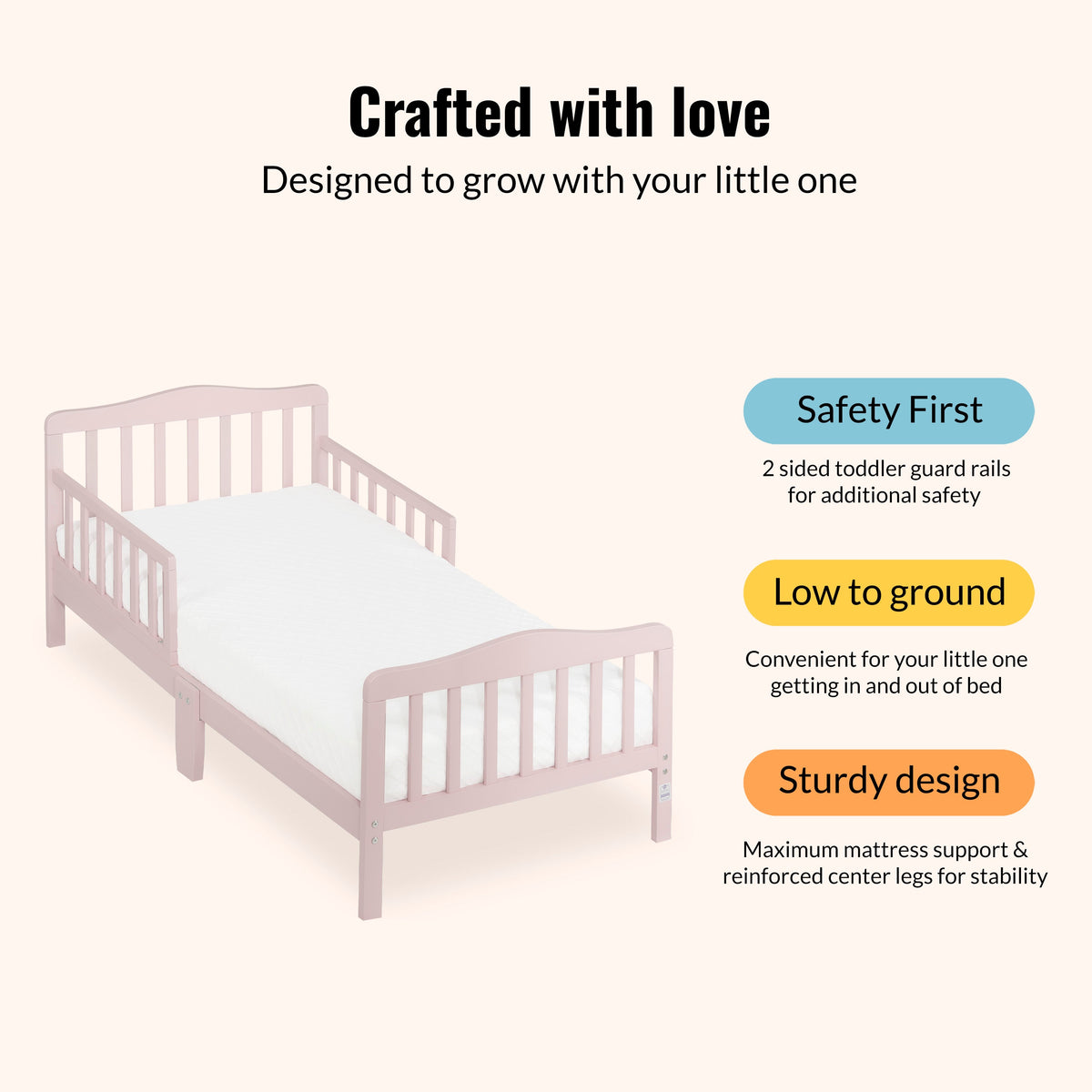 Dream On Me Memphis Classic Design Toddler Bed