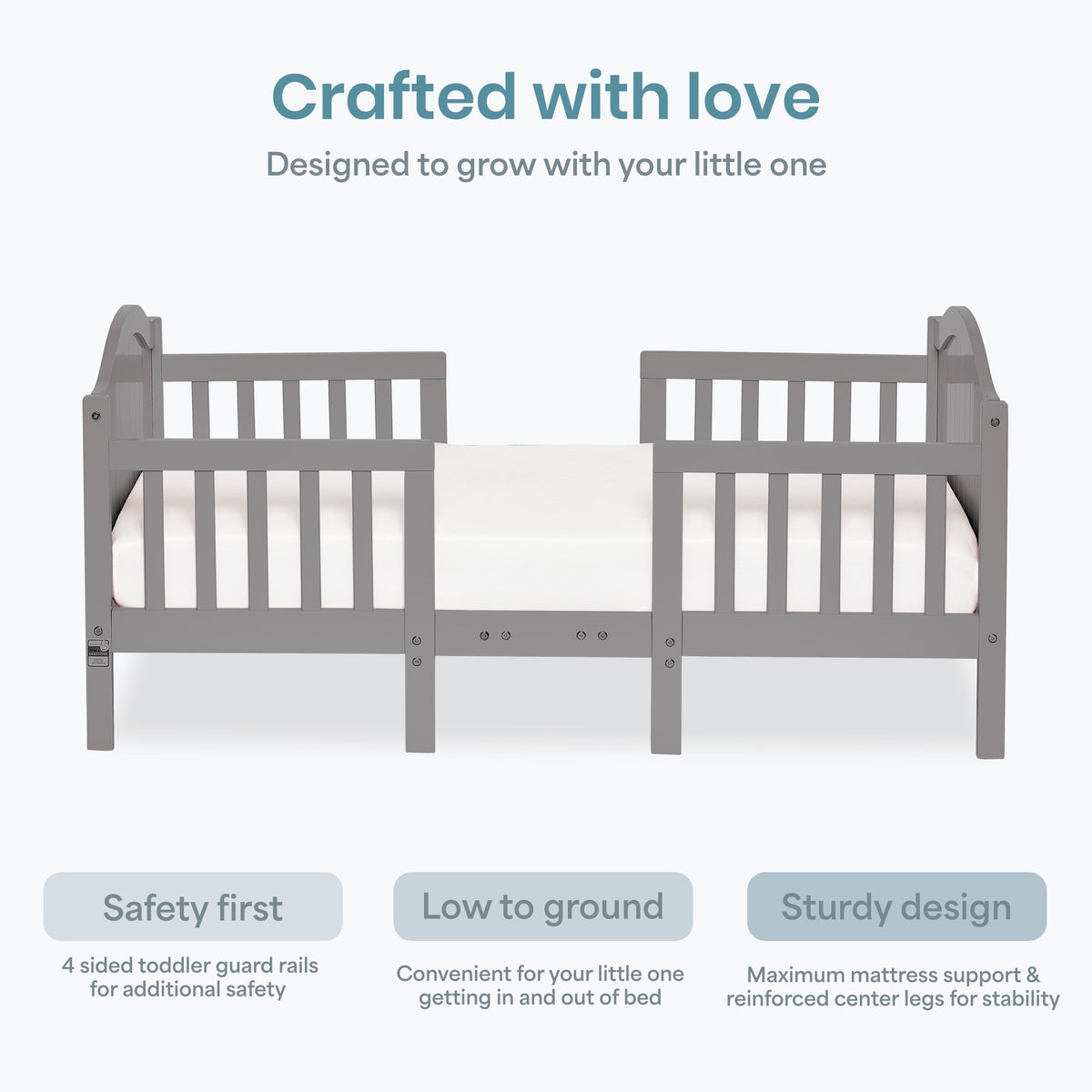 Dream On Me Portland 3 In 1 Convertible Toddler Bed