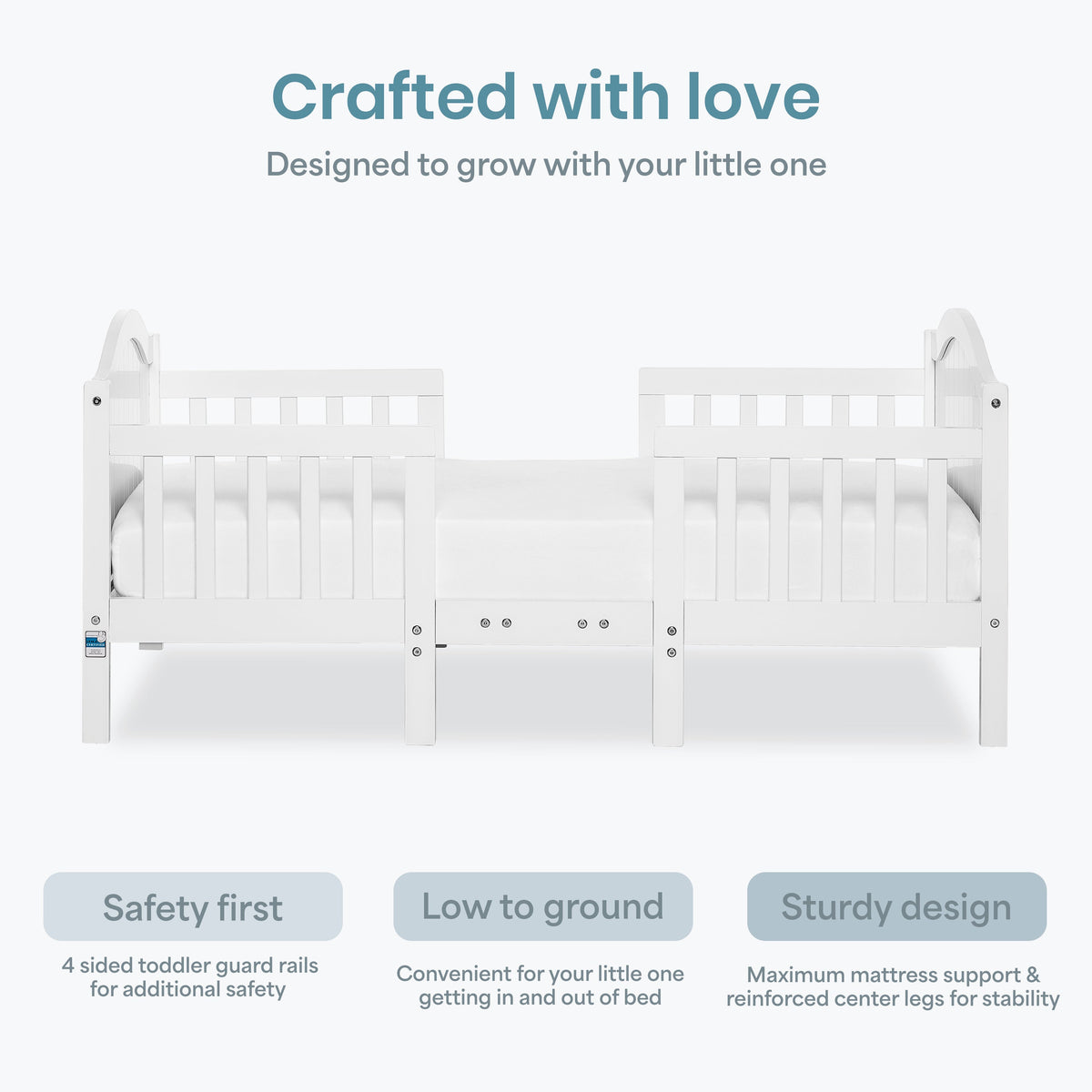 Dream On Me Portland 3 In 1 Convertible Toddler Bed