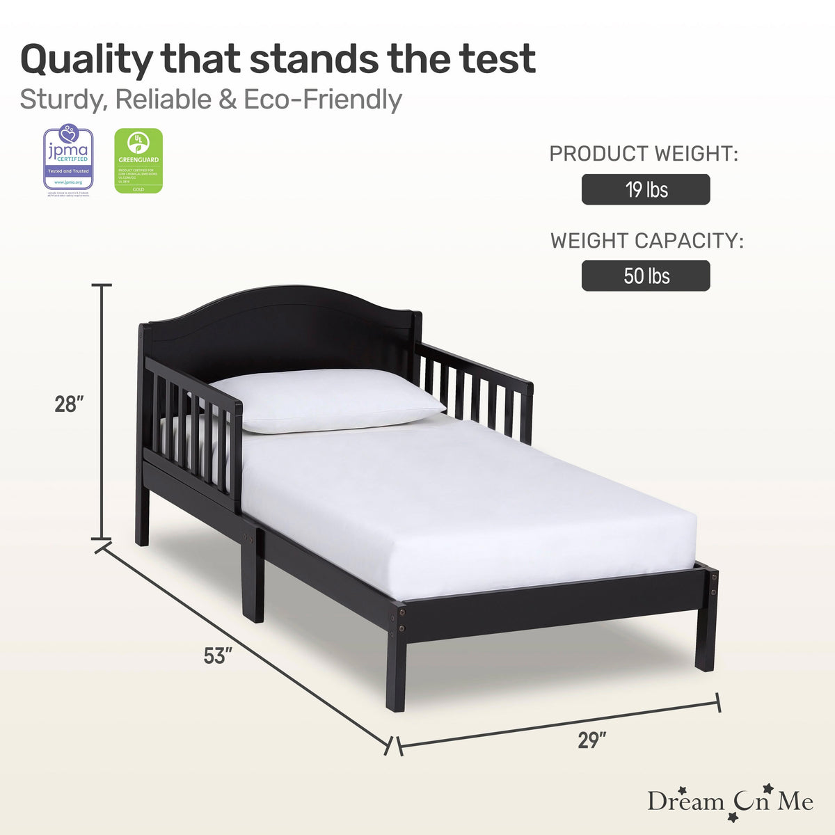 Dream On Me Sydney Toddler bed