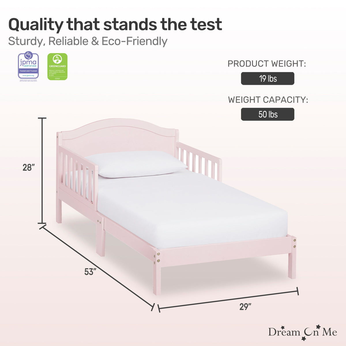 Dream On Me Sydney Toddler bed