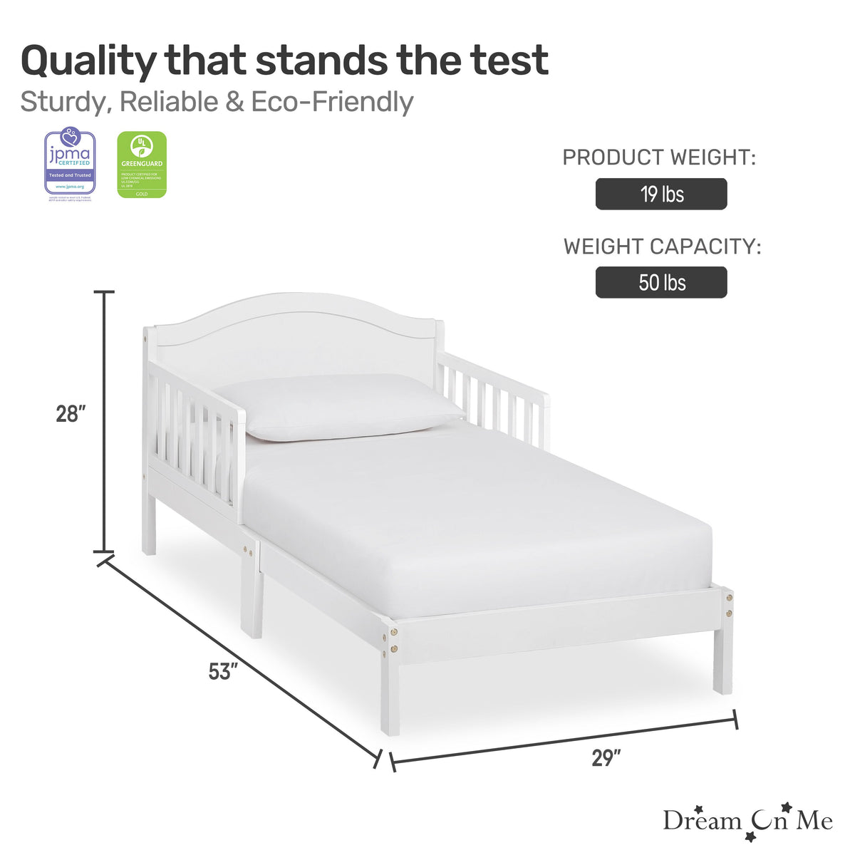 Dream On Me Sydney Toddler bed