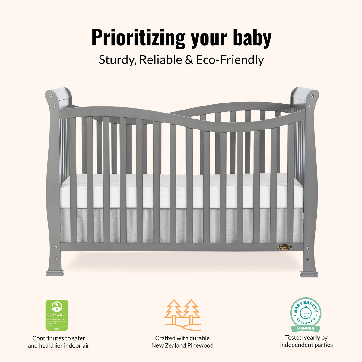 Dream On Me Violet 7-in-1 Convertible Crib