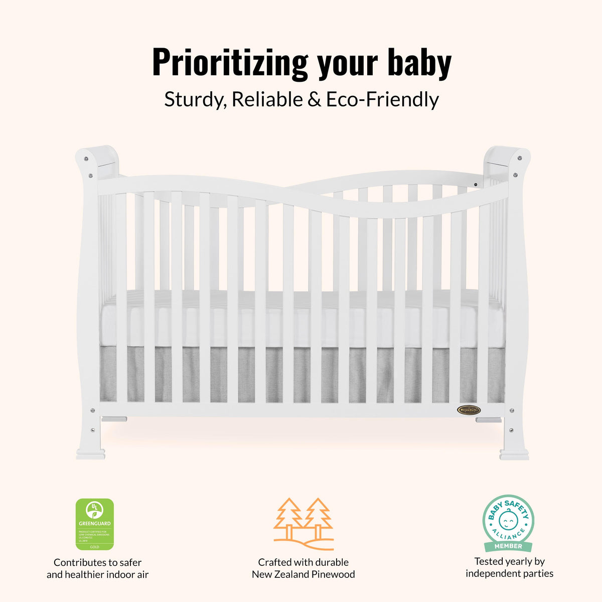 Dream On Me Violet 7-in-1 Convertible Crib