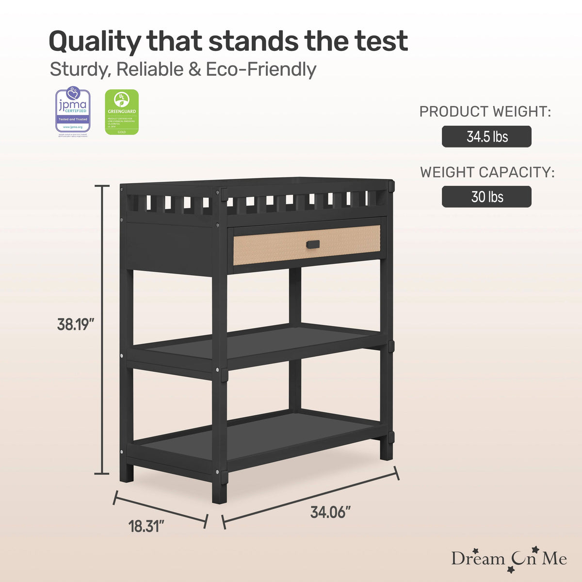 Dream On Me Doula Changing Table