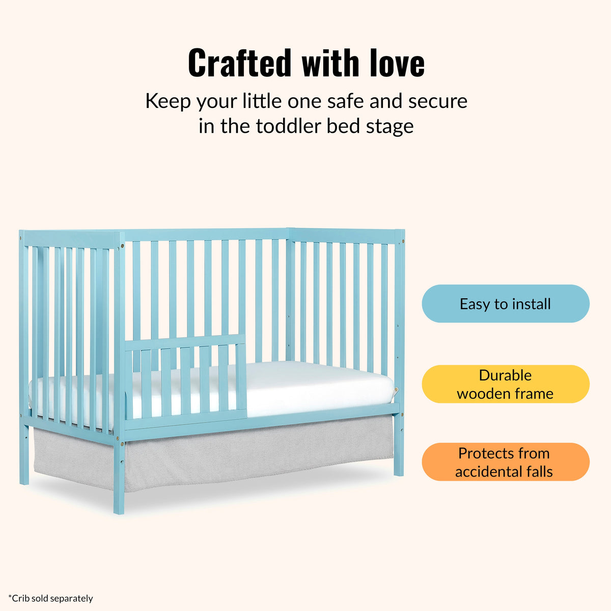 Dream On Me Convertible Crib Toddler Guard Rail